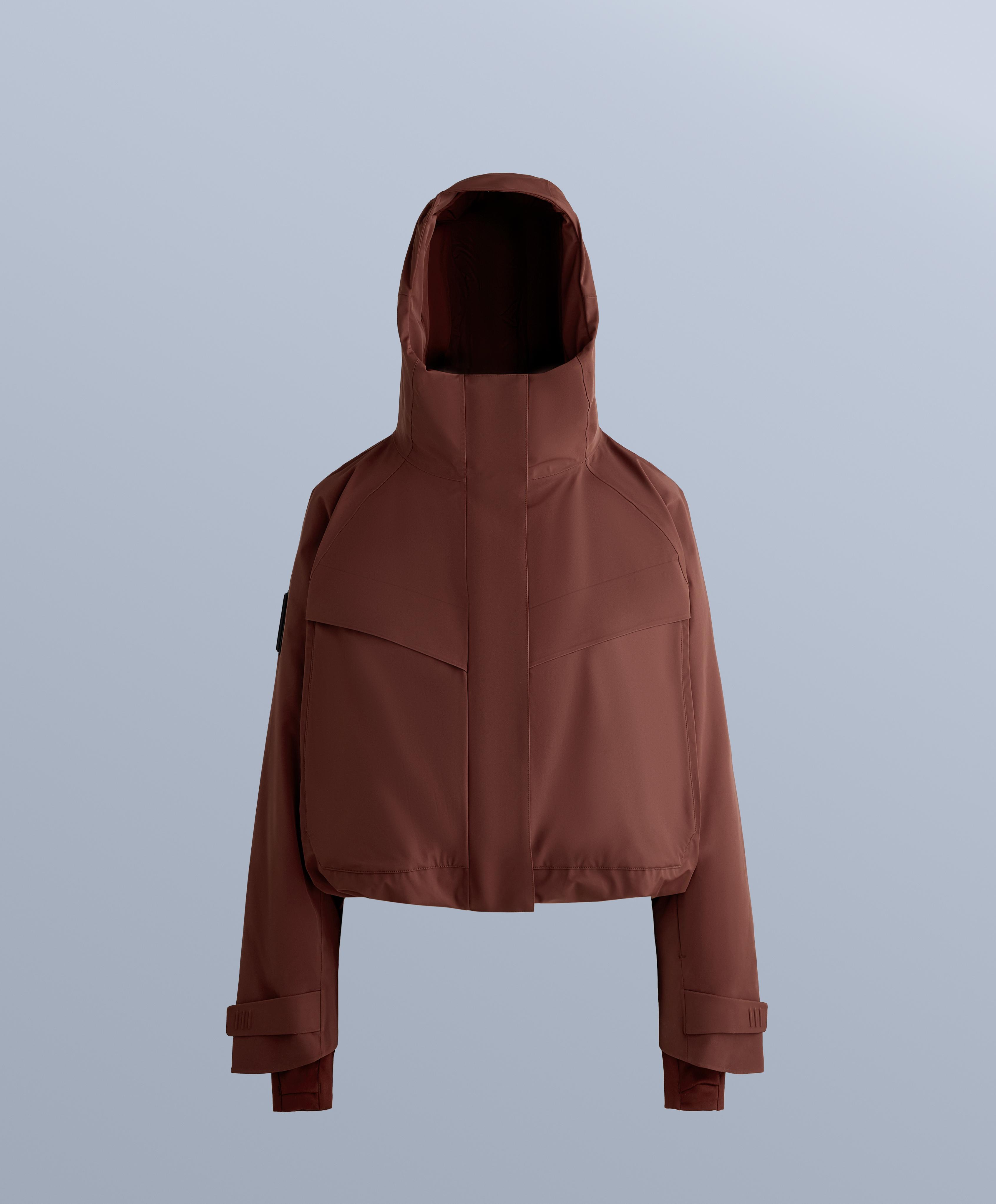 Primaloft® Feel the Performance TM SKI waterproof jacket with pockets — TERRACOTTA