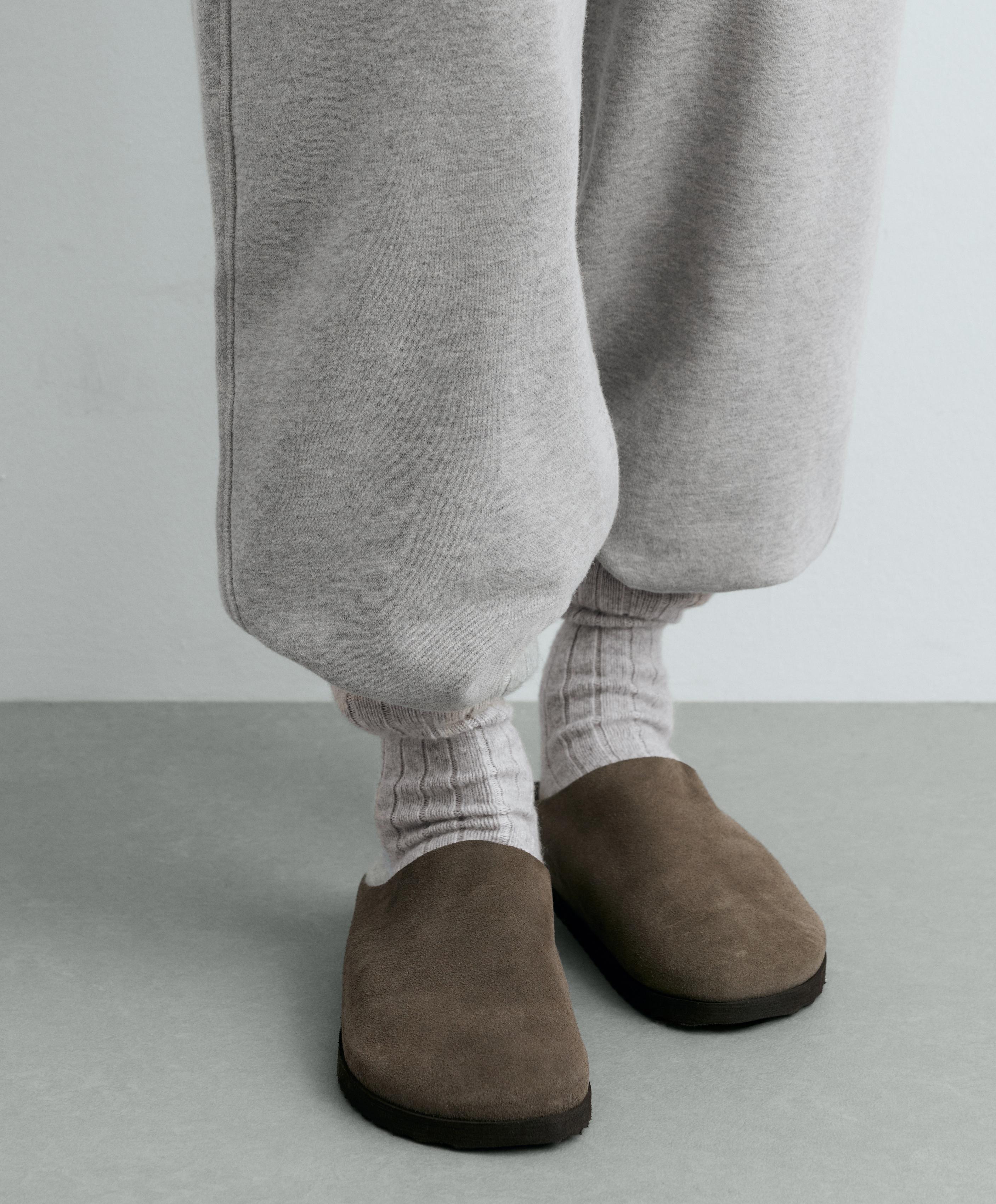 75% cashmere socks — DARK-GREY MELANGE