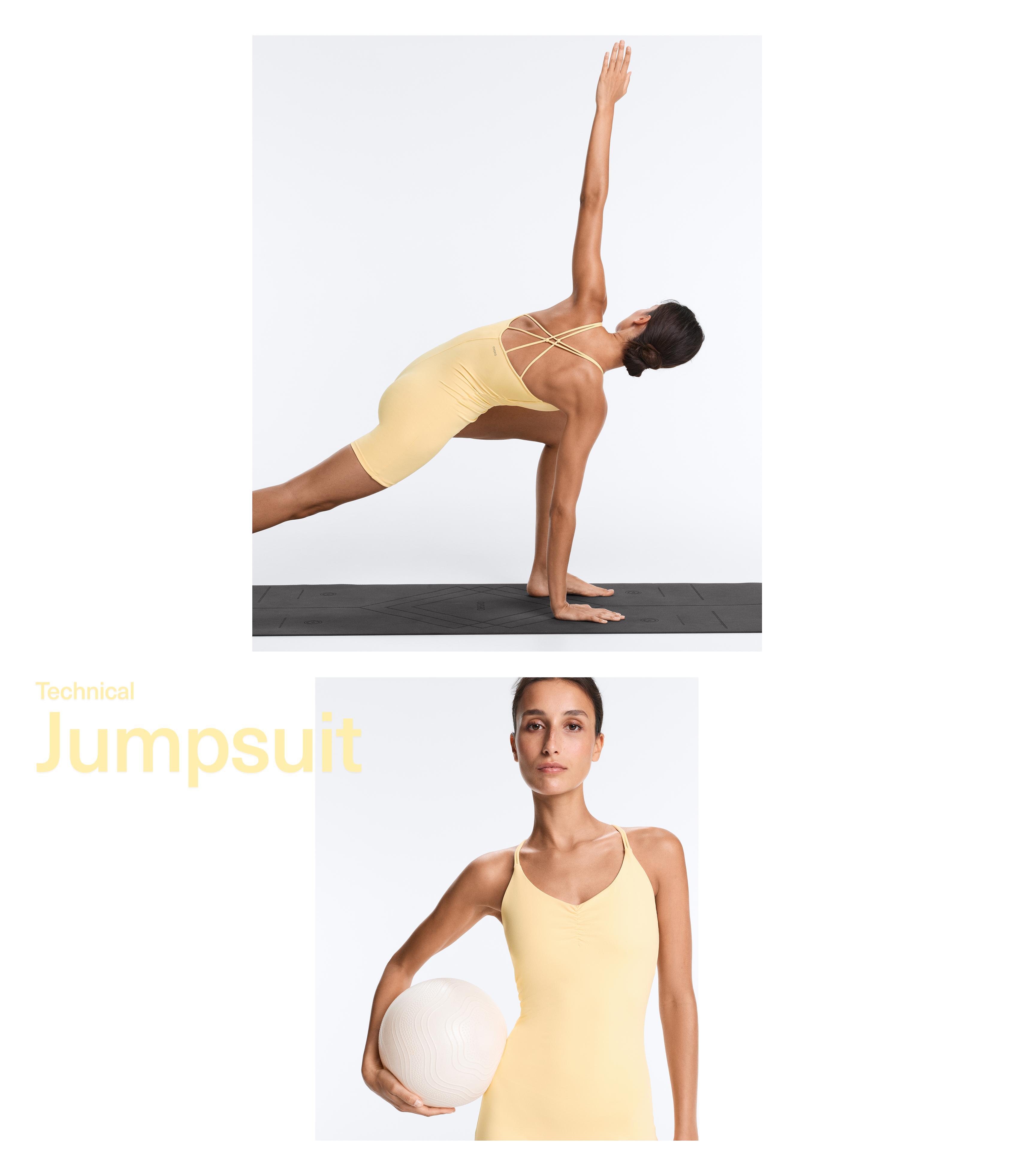 Comfortlux short jumpsuit with knot detail