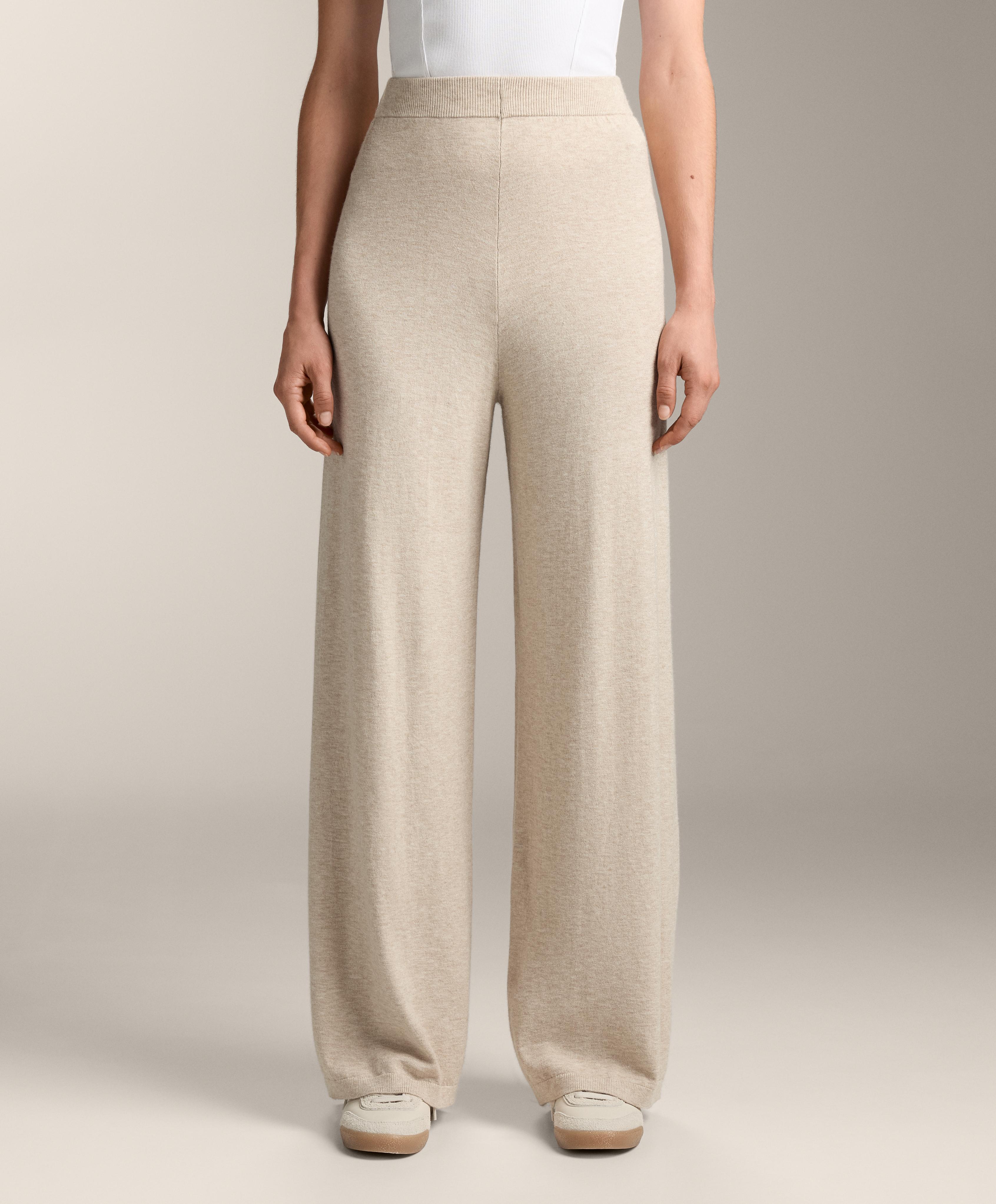 Wide-leg knit trousers Wide-leg knit trousers