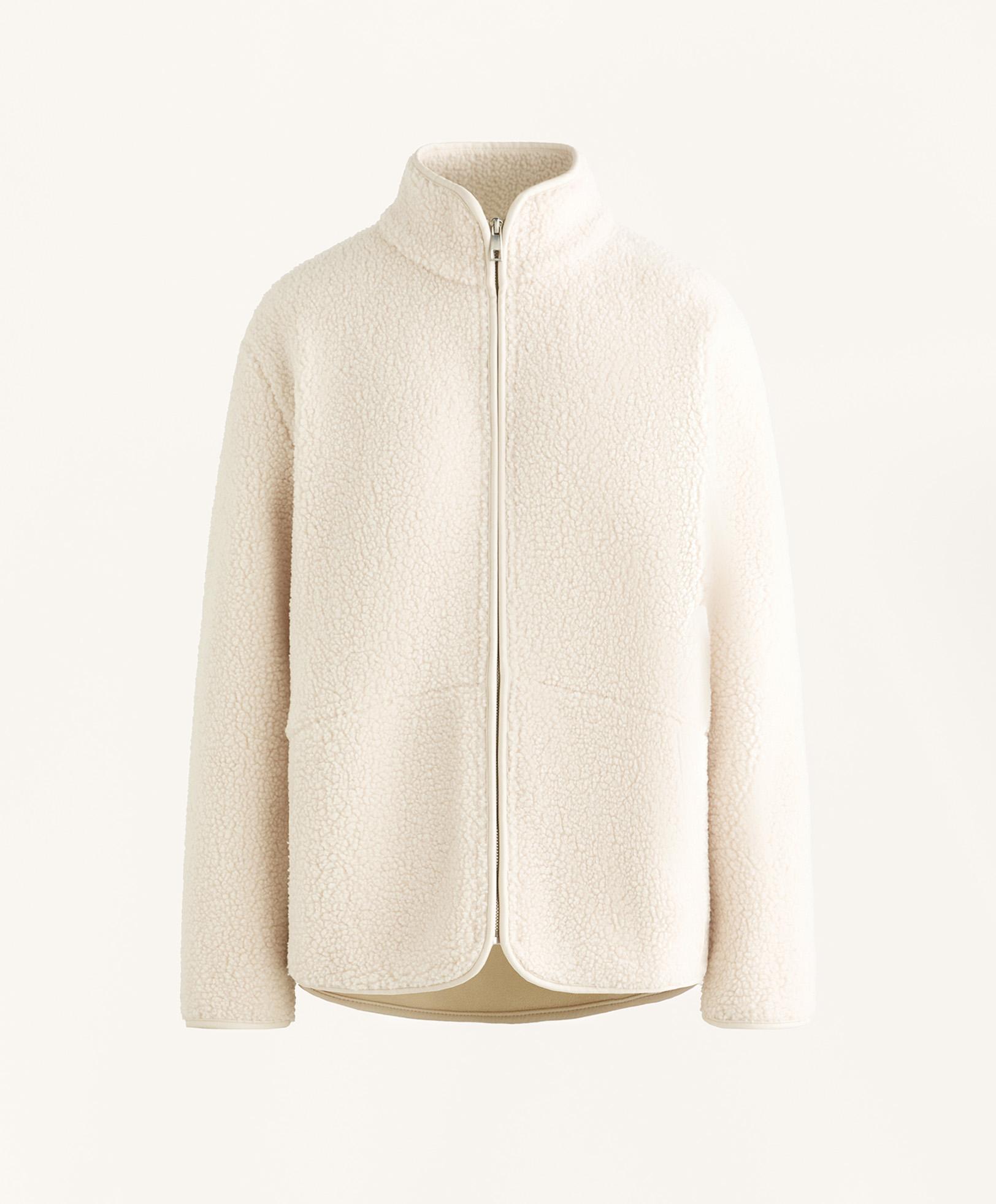 Faux-shearling jacket — ECRU