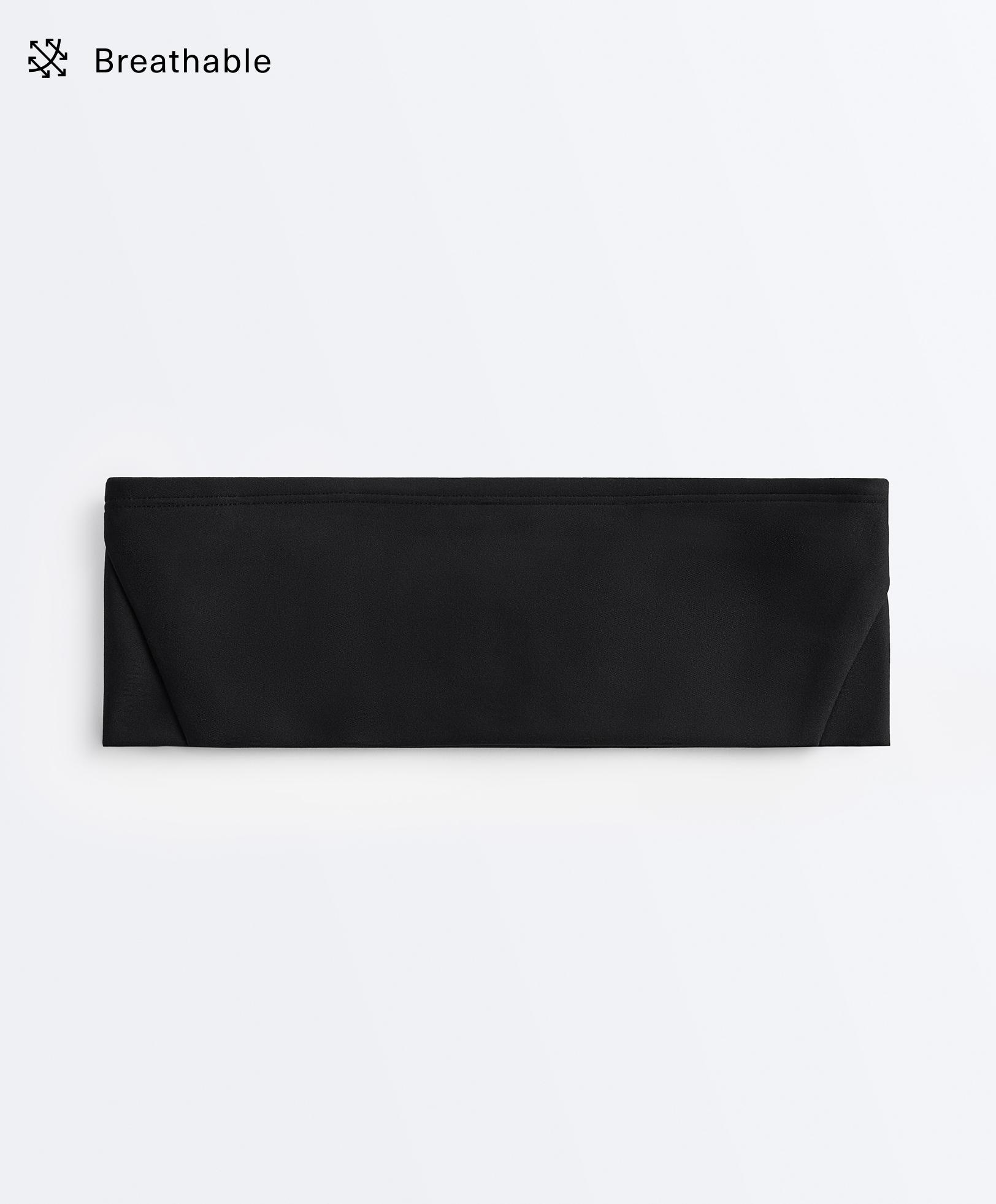 9 cm sports headband — BLACK