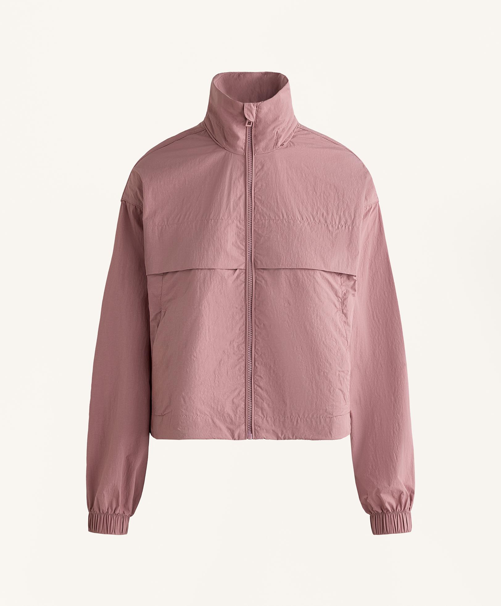 Water-repellent track jacket — SOFT PINK