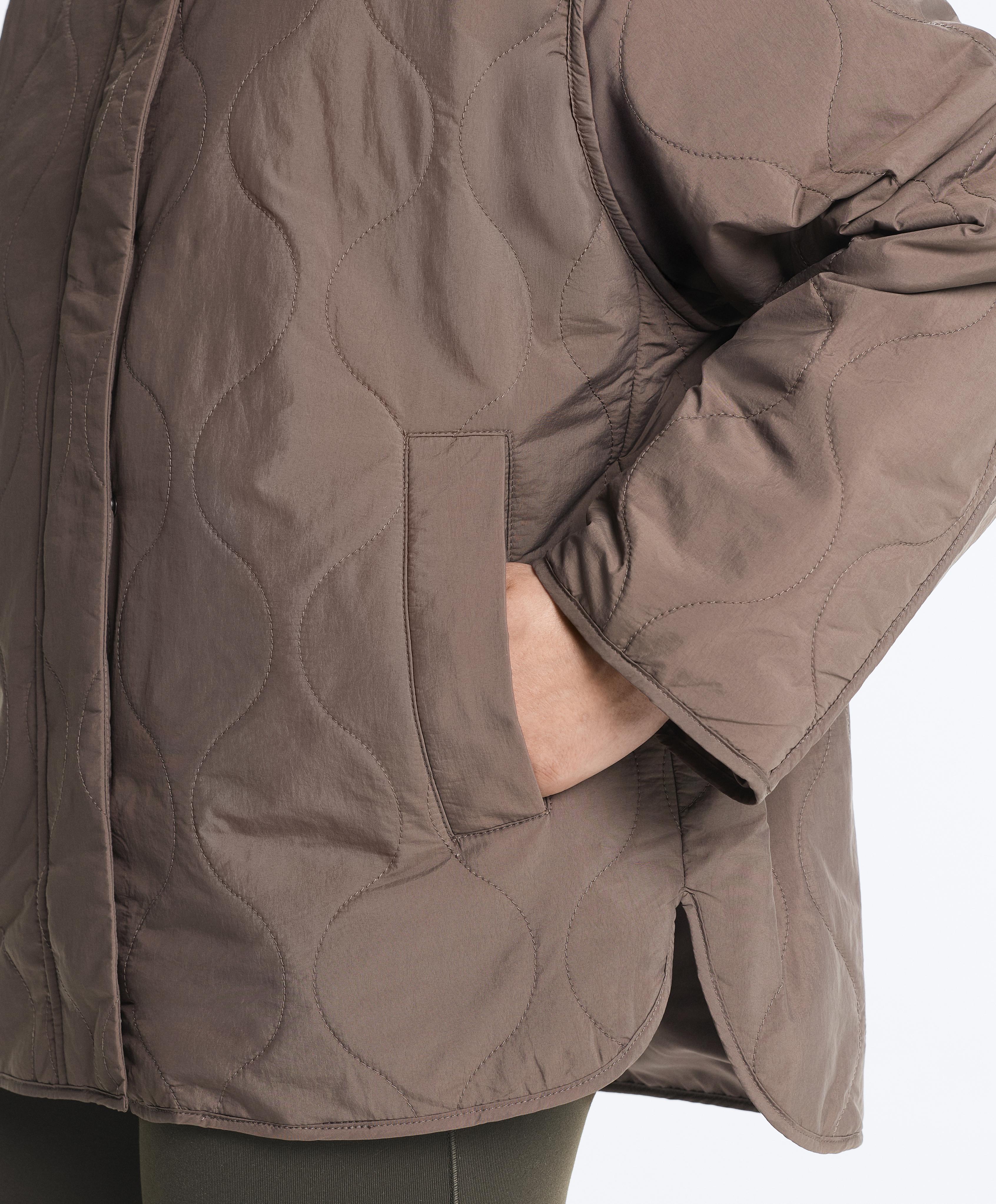 Water-repellent FELLEX® AEROGEL padded jacket — WASHED TAUPE-MAUVE