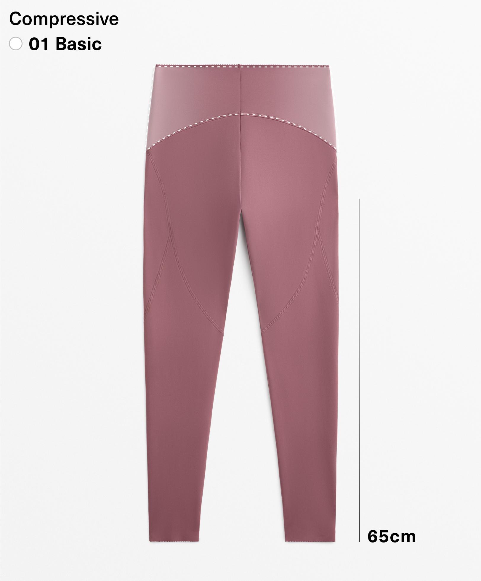 Basic compressive ankle-length leggings