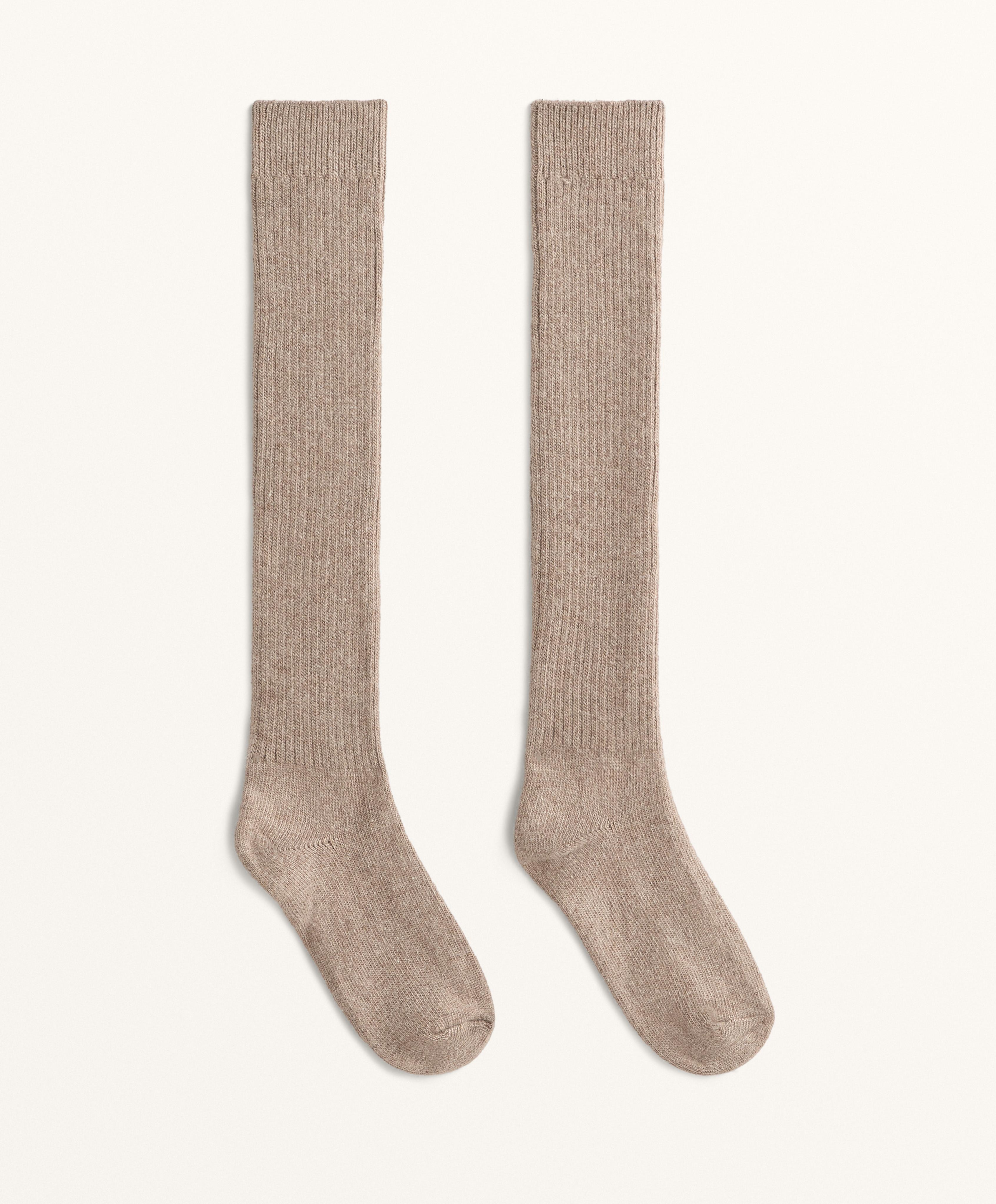 21% cashmere 14% wool long socks