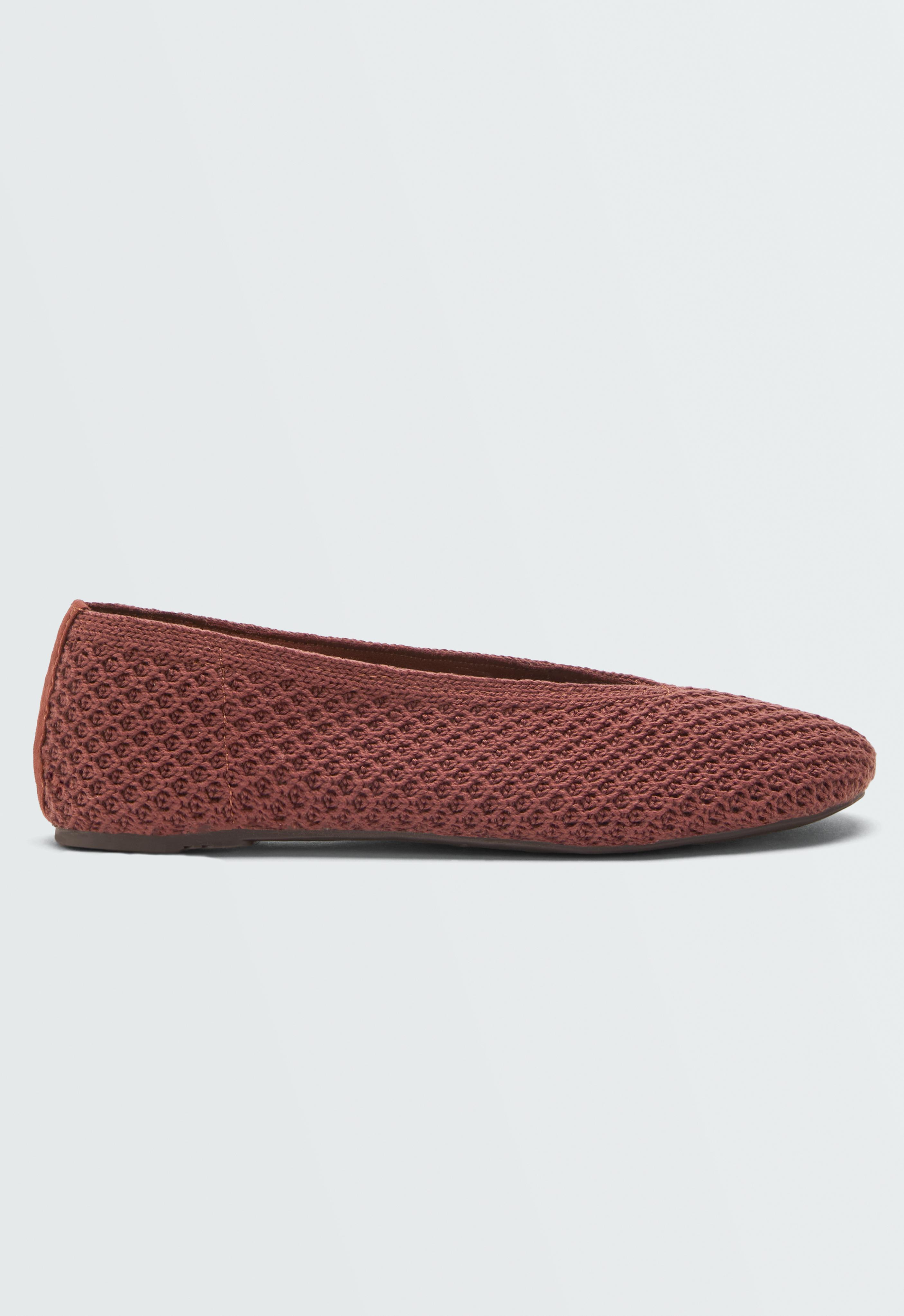 Crochet ballet flats — TERRACOTTA