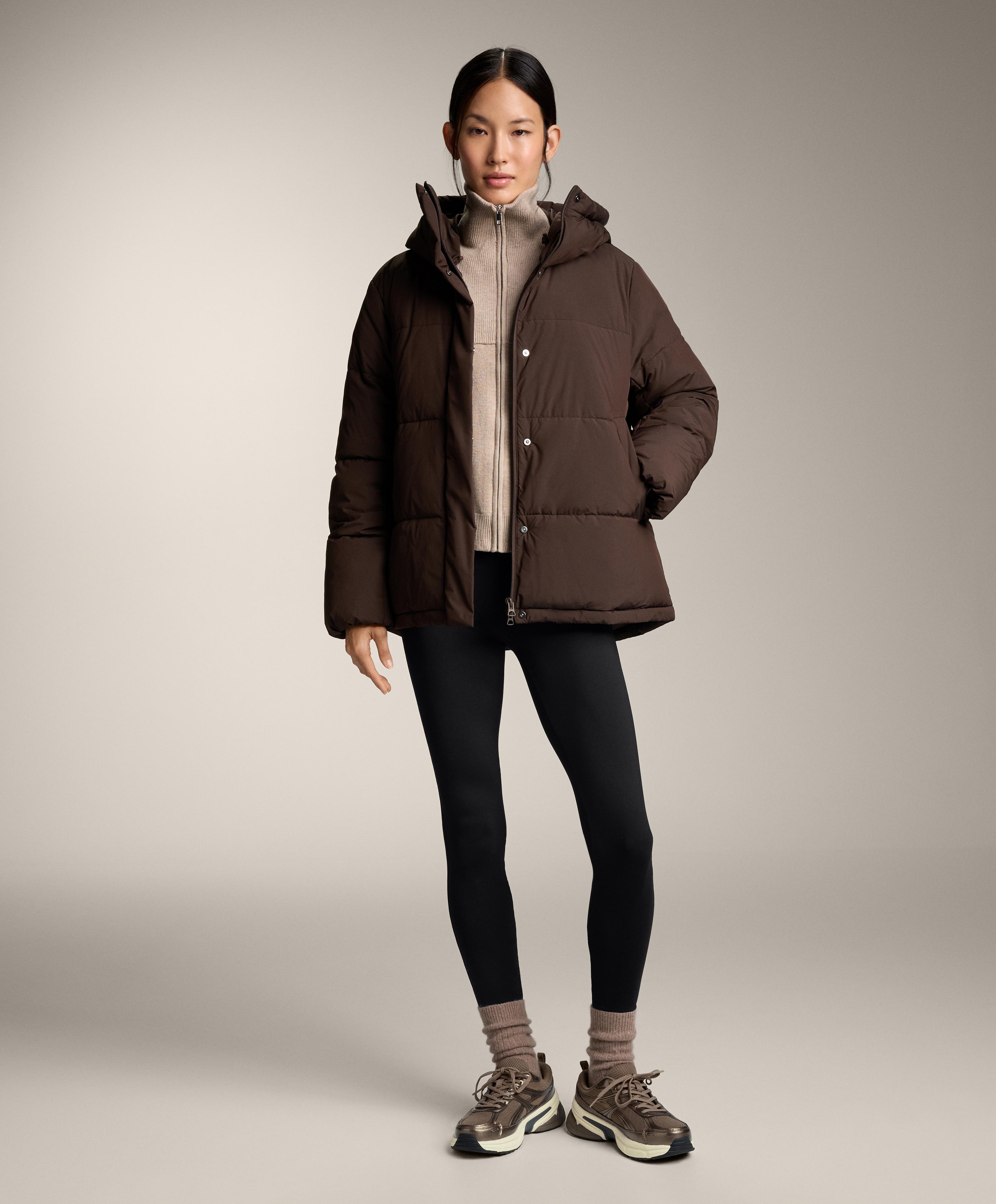 Primaloft® water-repellent padded jacket — DARK REDDISH‑BROWN