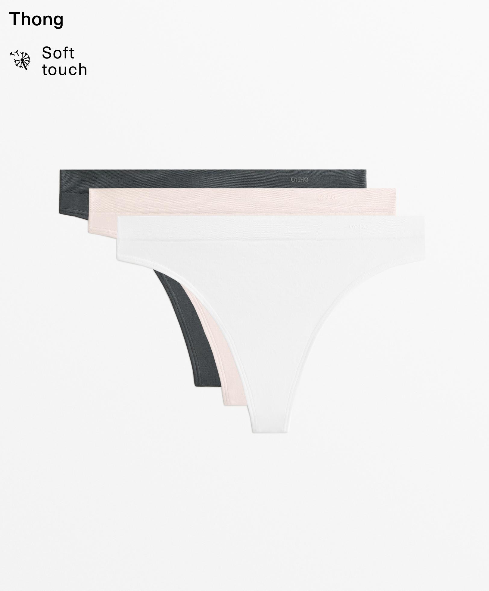 3 seamless soft touch thongs - Sale
