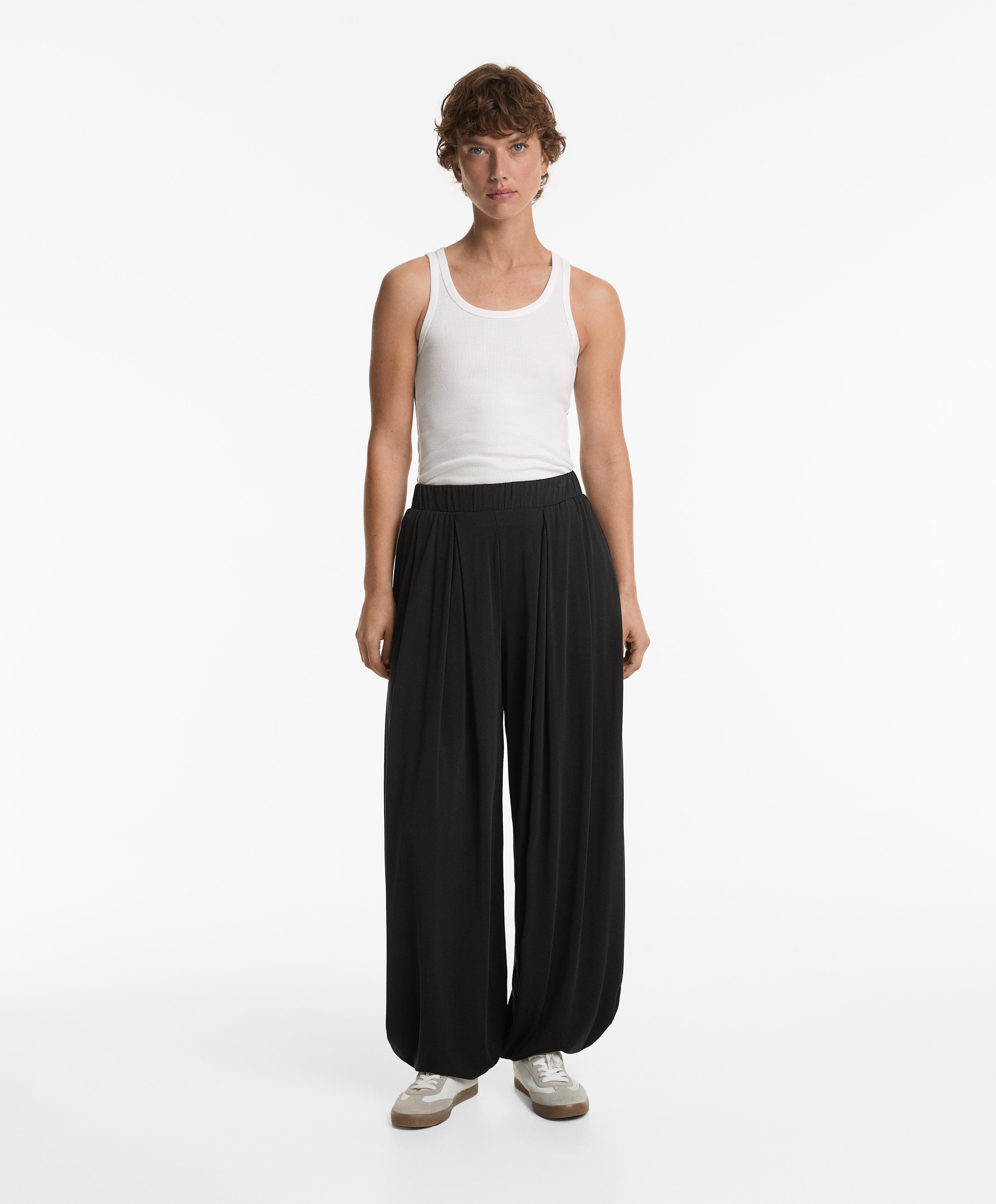 Modal blend flowy balloon trousers - Sale Modal blend flowy balloon trousers - Sale