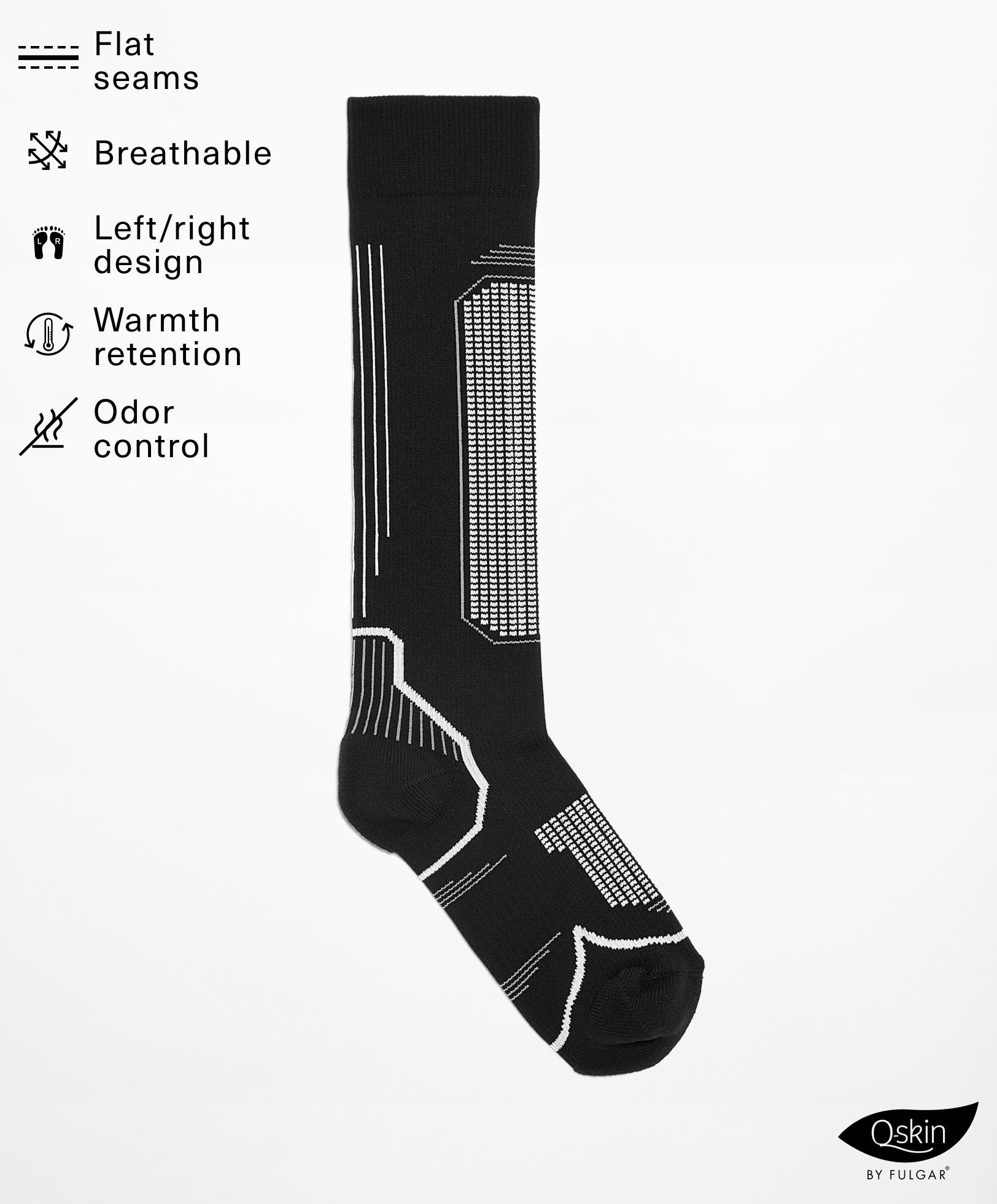 Q-SKIN polyamide blend long ski socks