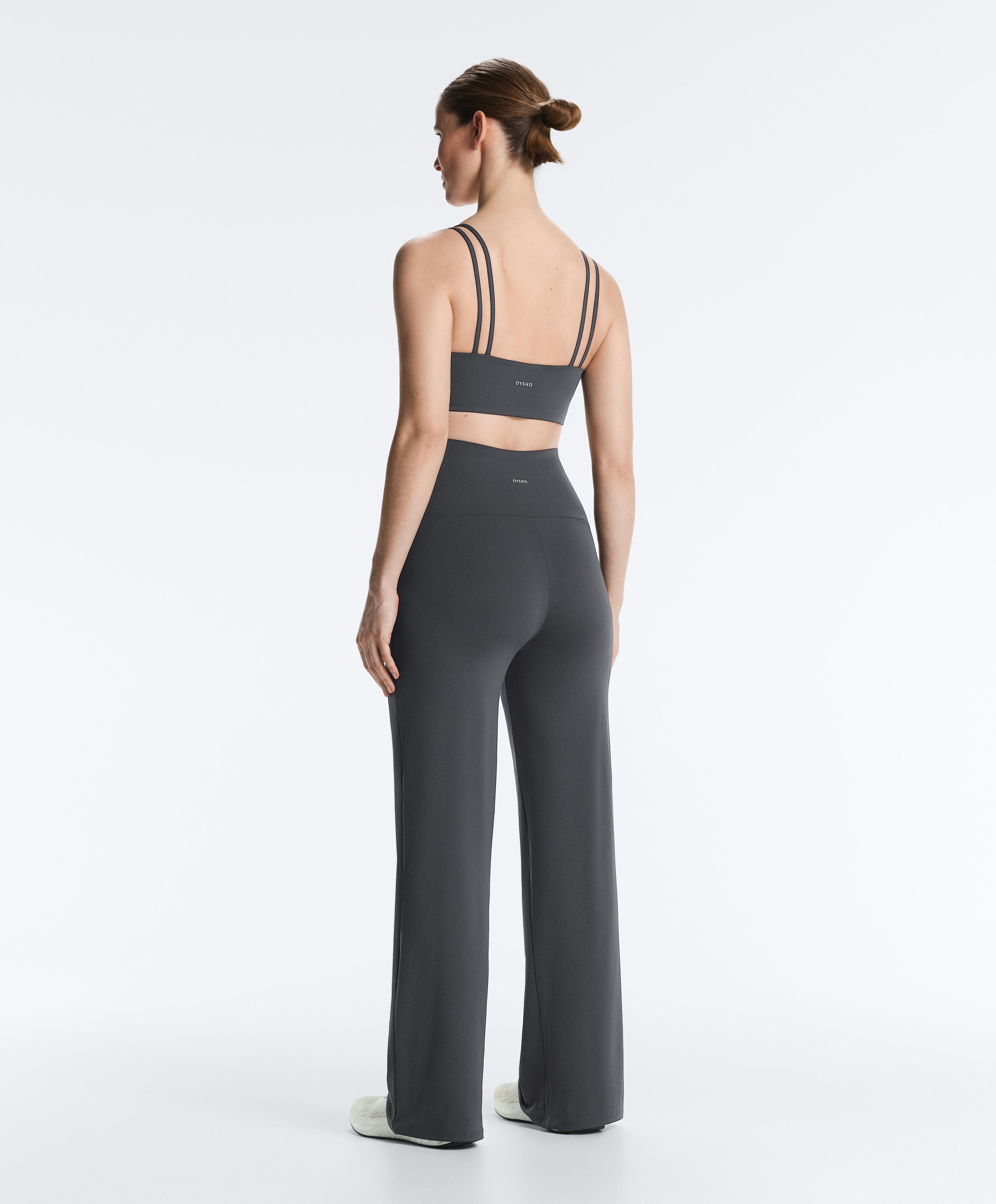 Comfortlux maternity straight-leg trousers — ASPHALT