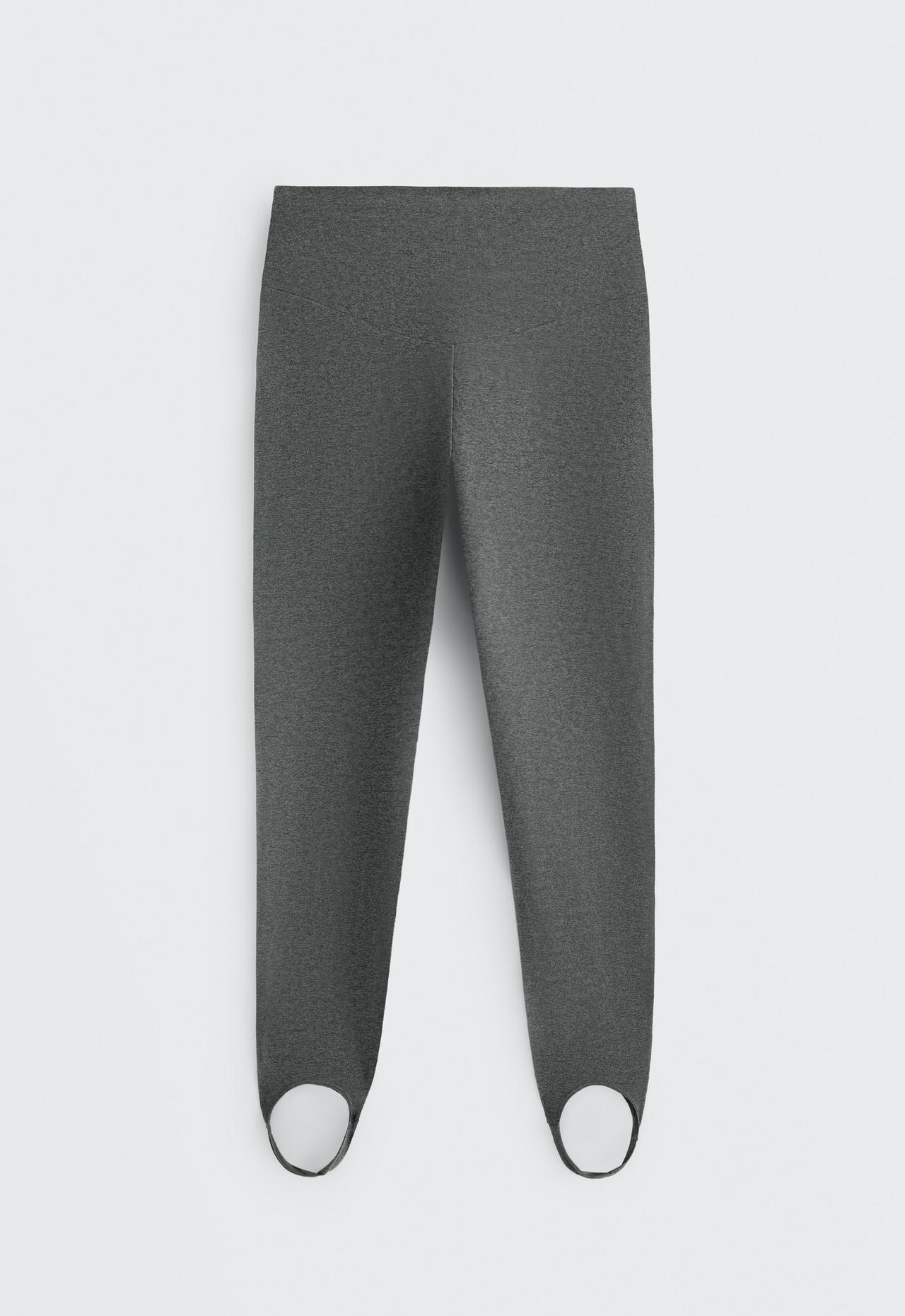 Leggings ankle-length super high rise comfortlux stirrup — DARK GREY MELANGE