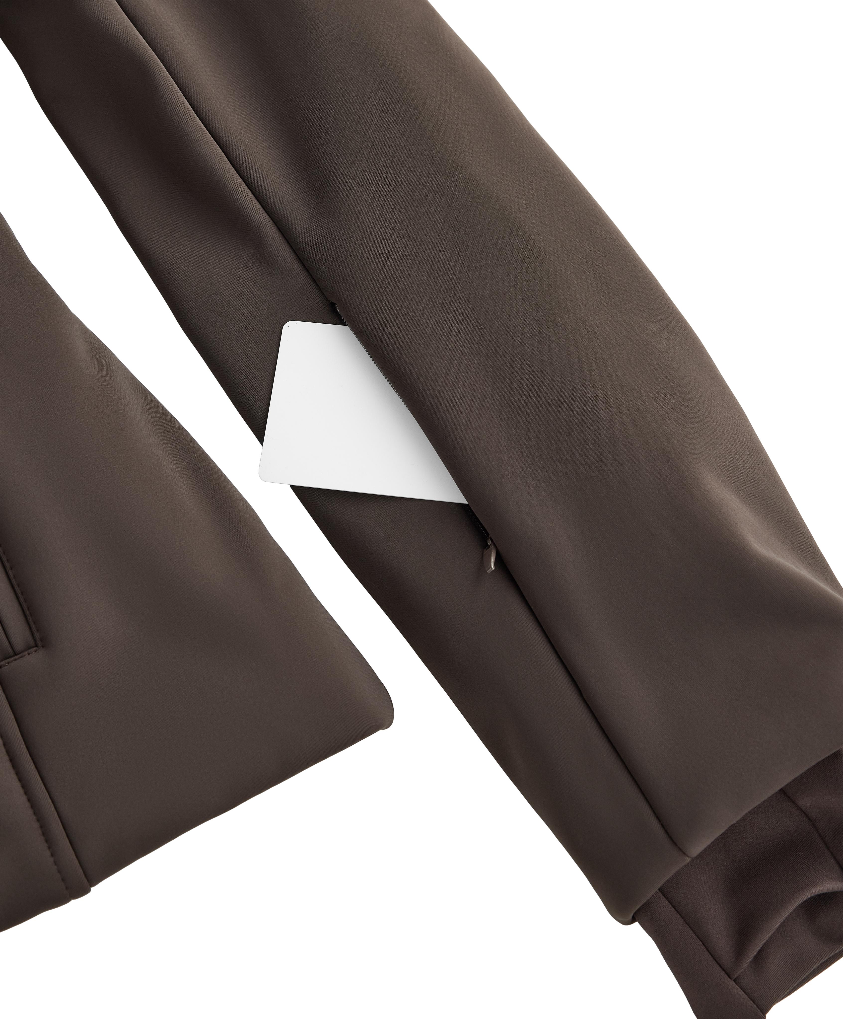 Primaloft® SKI water-resistant super-slim fit jacket — DARK BROWN