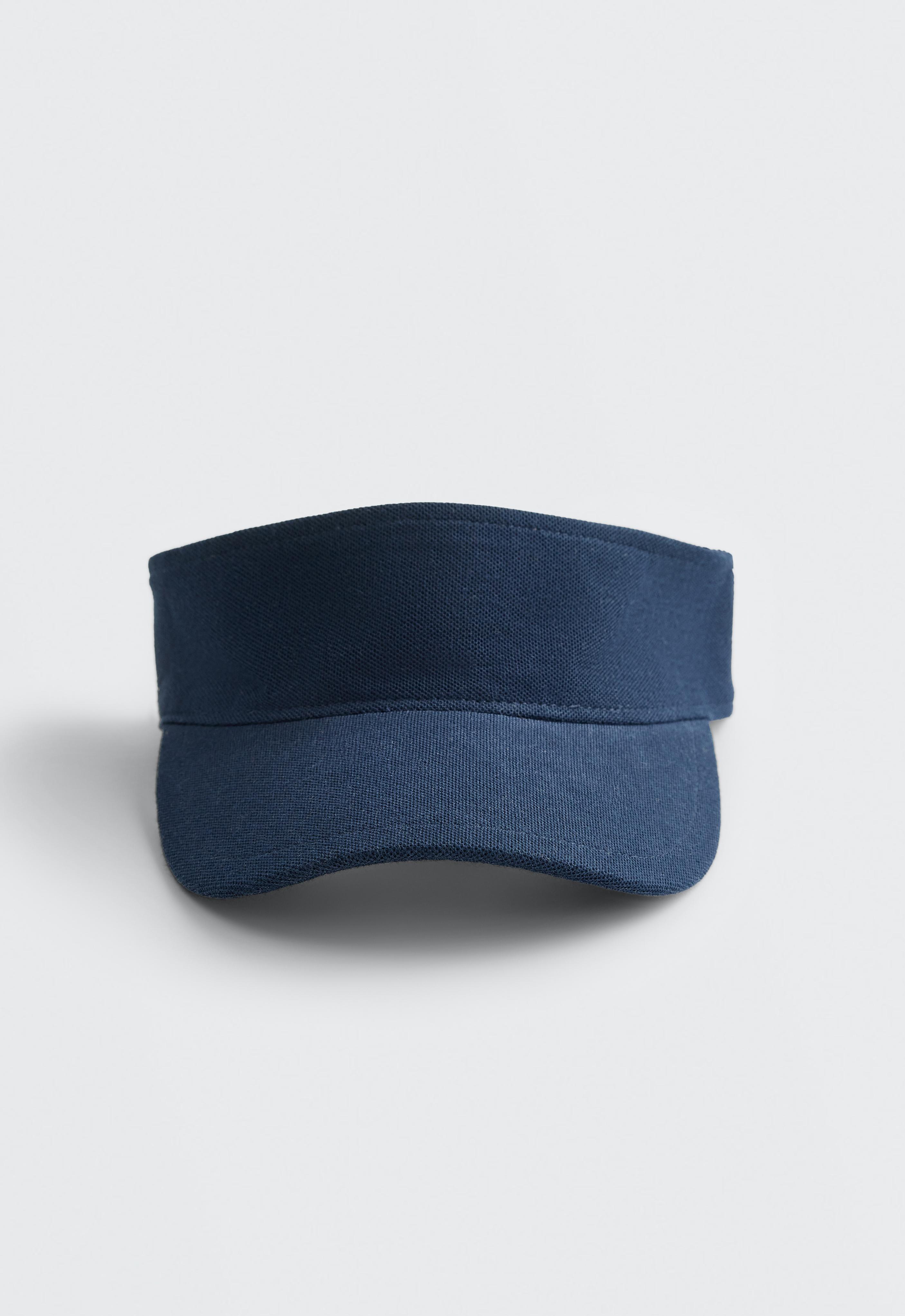 Visera deportiva mezcla algodón piqué