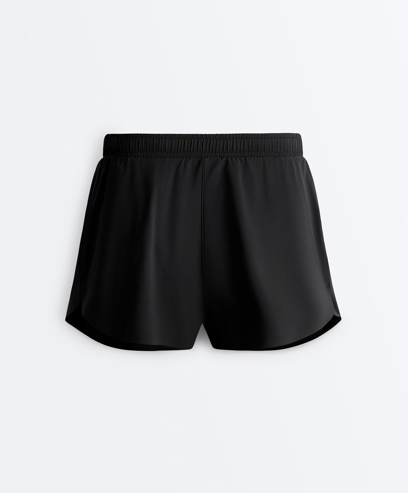 6cm mid-rise technical shorts — BLACK
