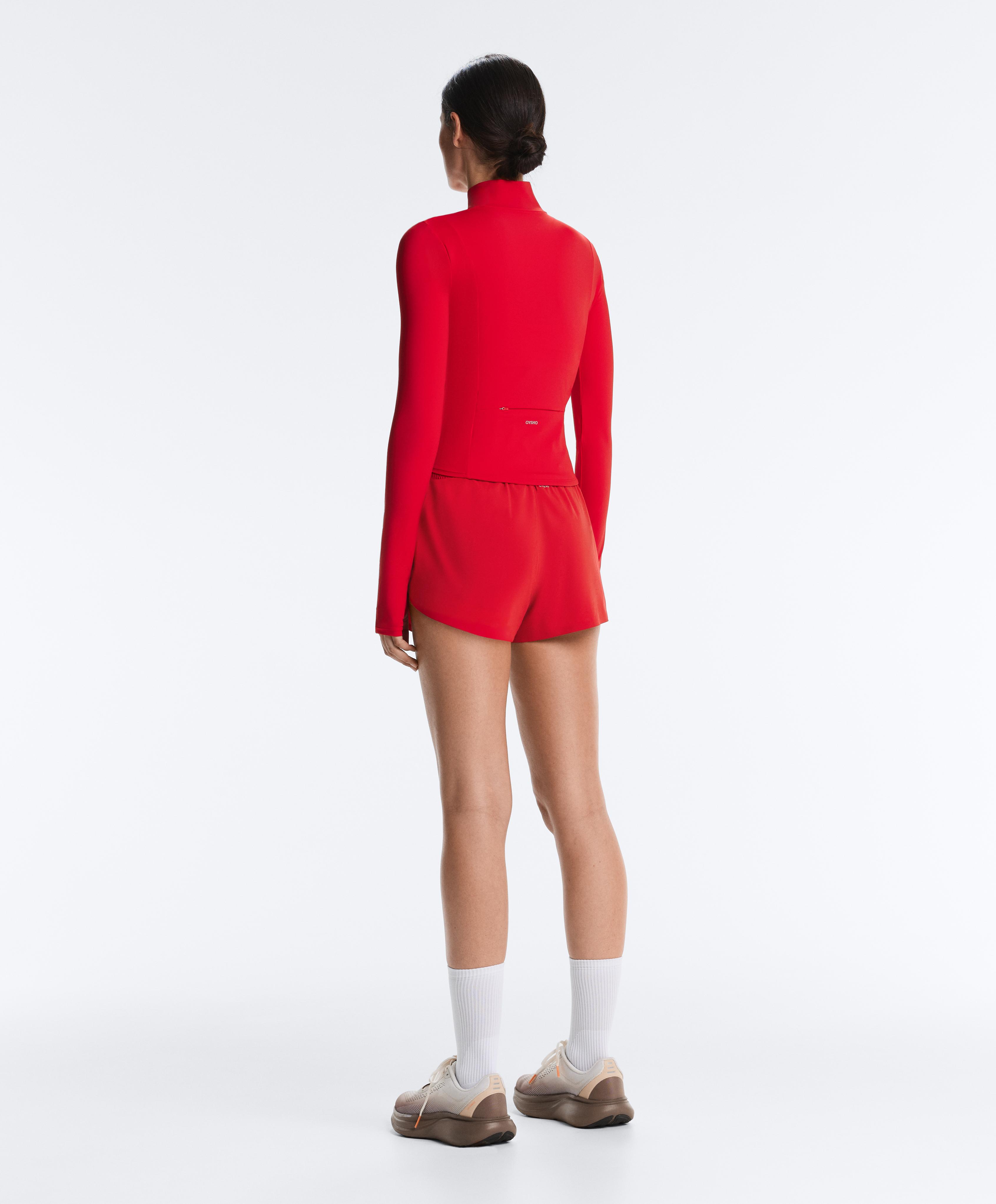 Short Light Touch technical jacket — STRONG RED