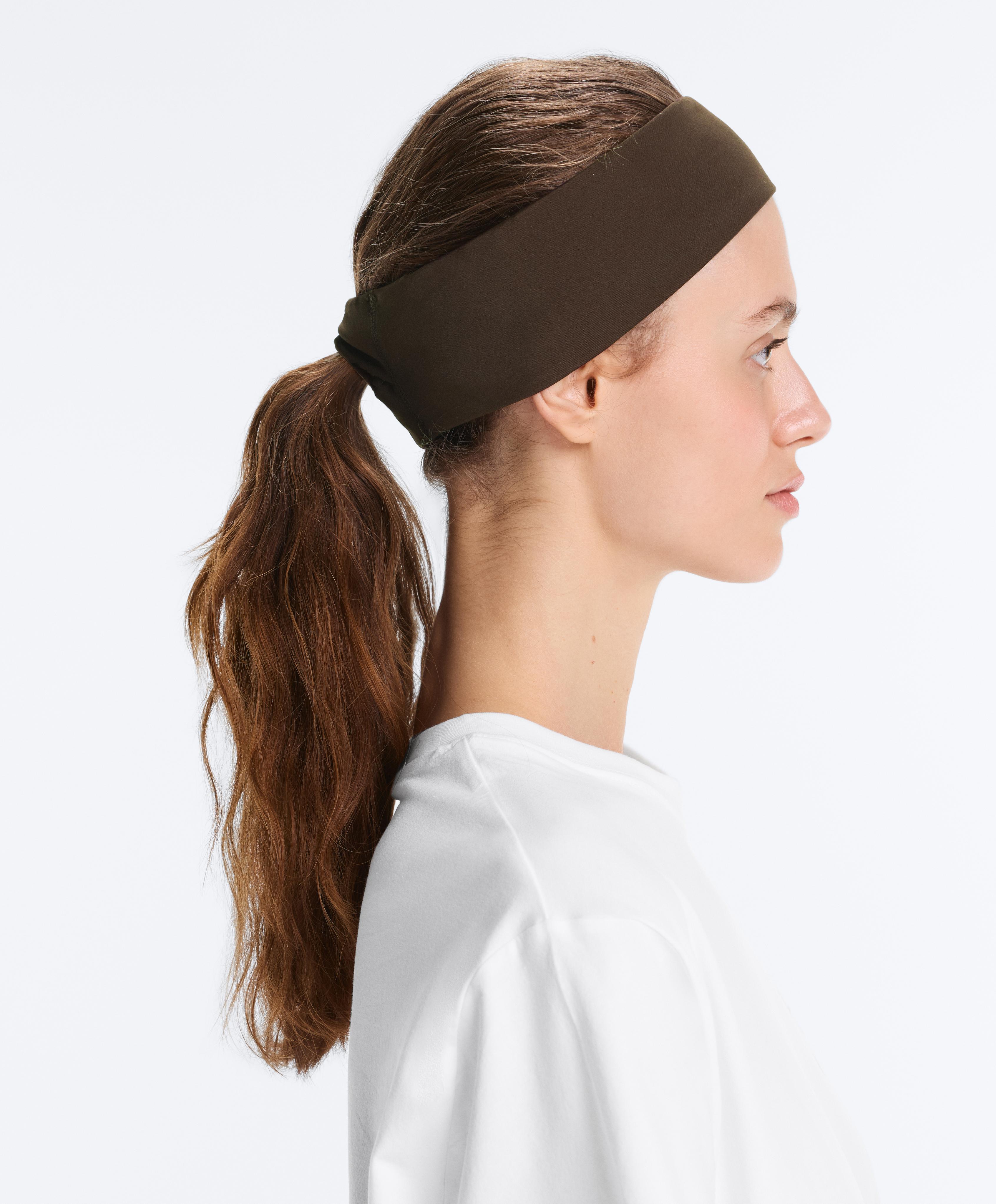 7cm reflective adjustable sports headband — DARK BROWN