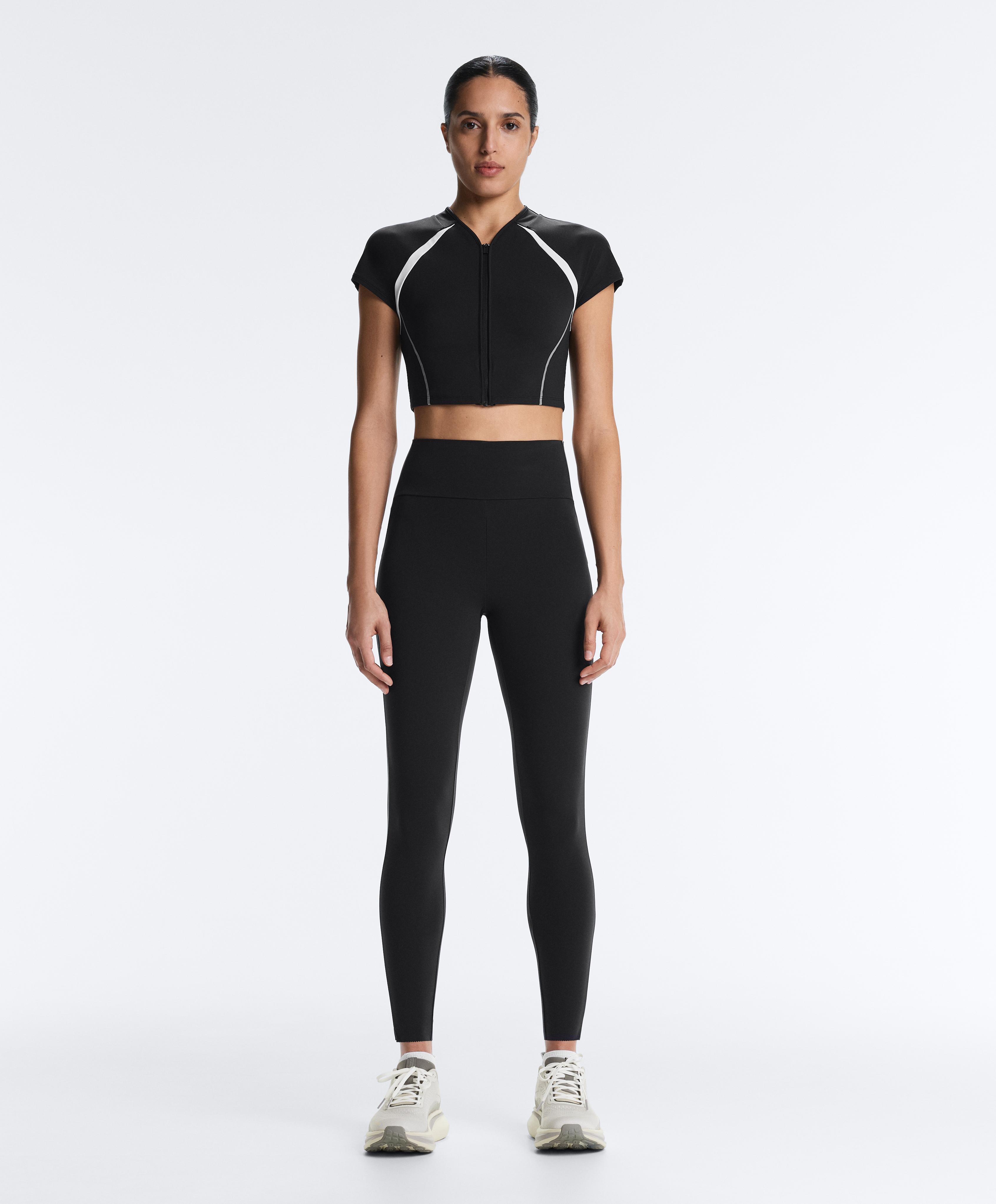 Reflective Compressive Tank top — BLACK