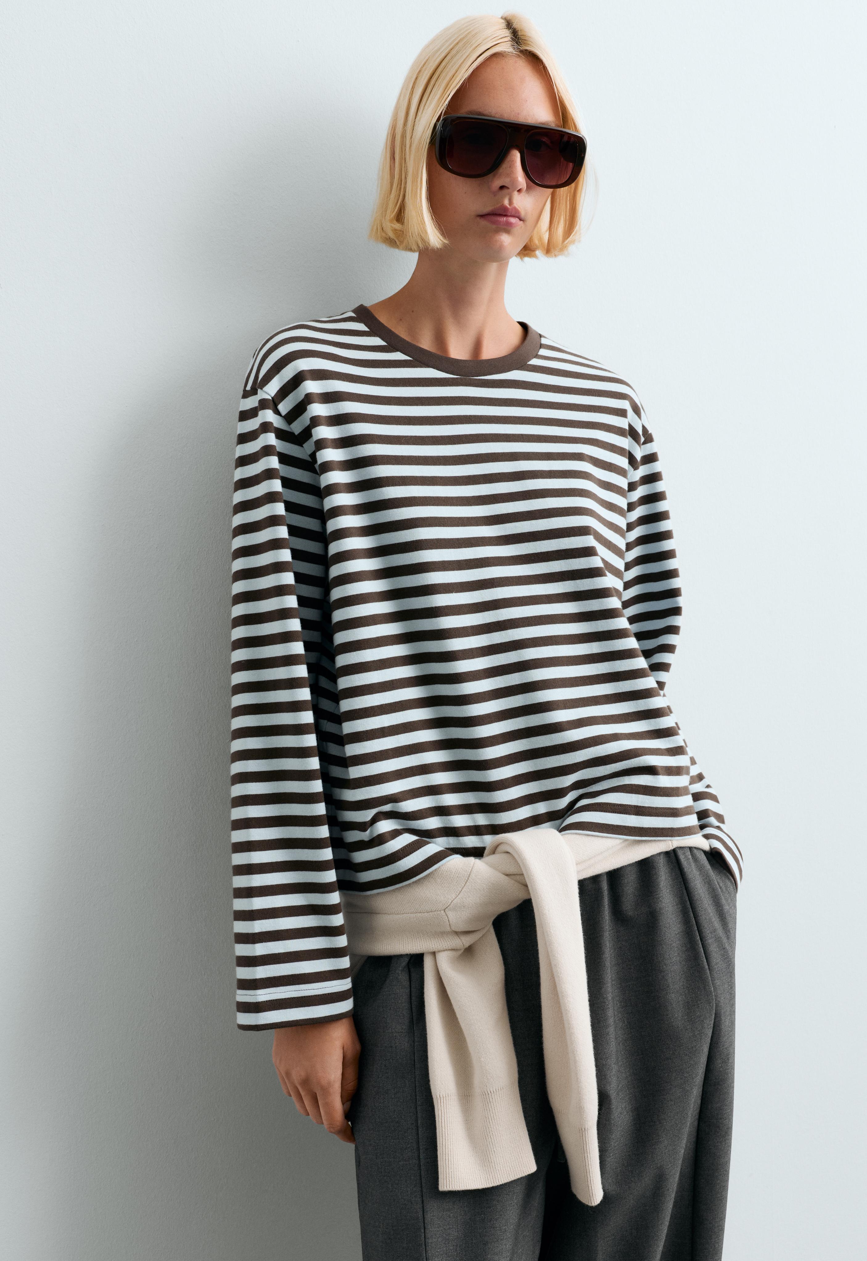 100% cotton long sleeve T-shirt | OYSHO Türkiye