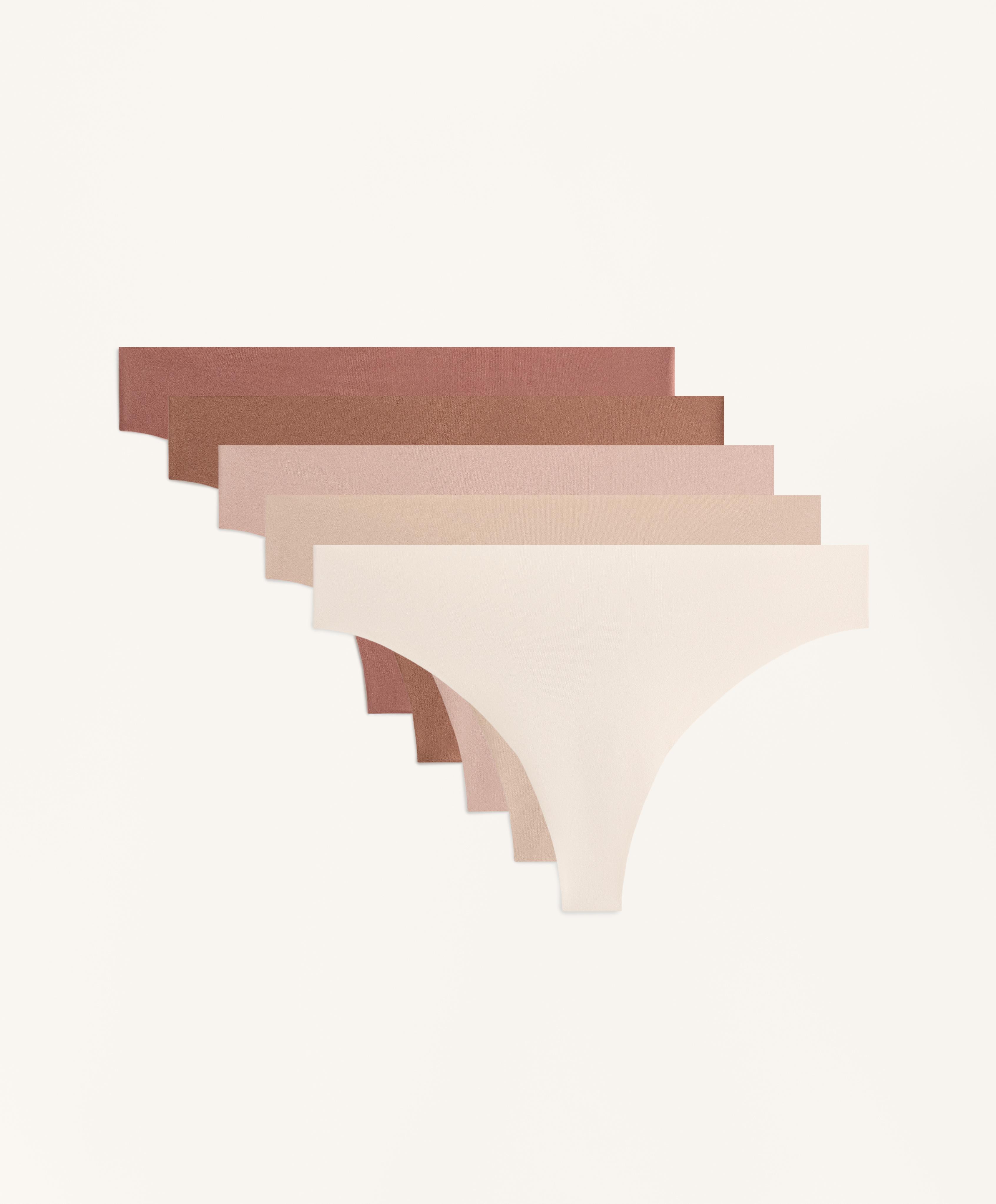 5 bragas tanga mezcla poliamida invisible PANTONE™ 5 bragas tanga mezcla poliamida invisible PANTONE™