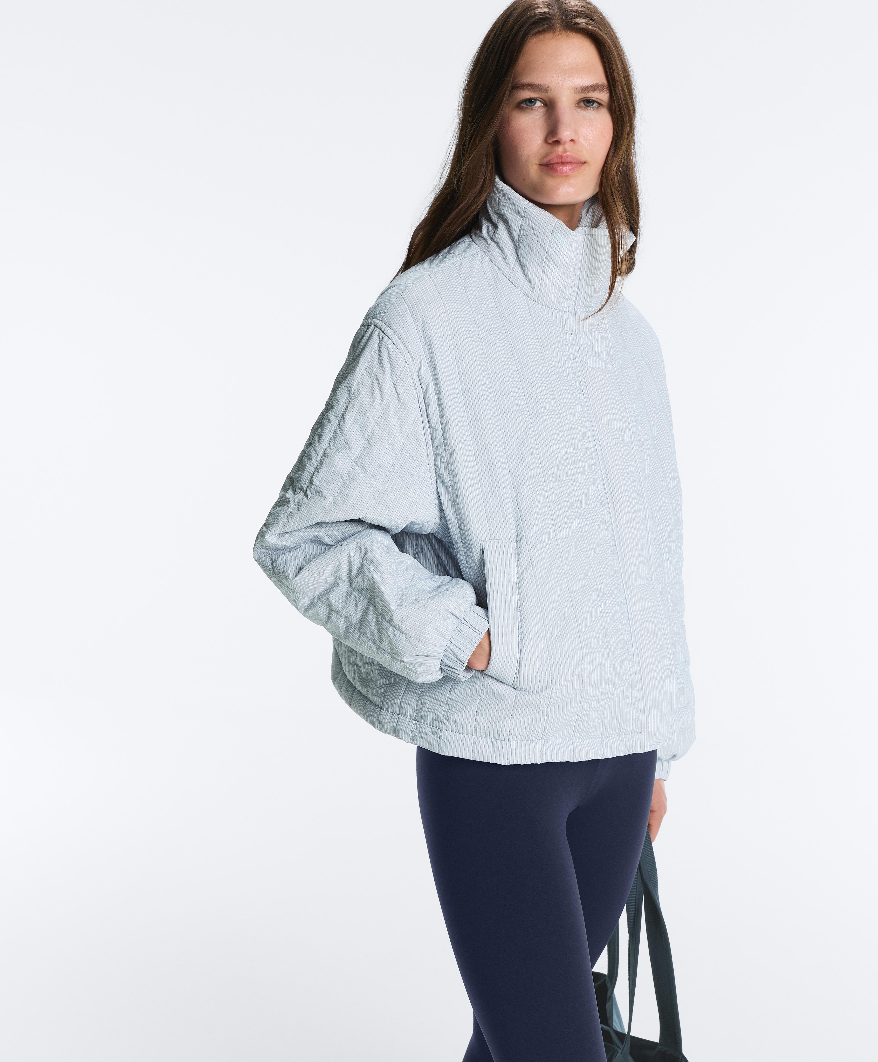 FELLEX® AEROGEL short padded jacket — BLUE-GREY