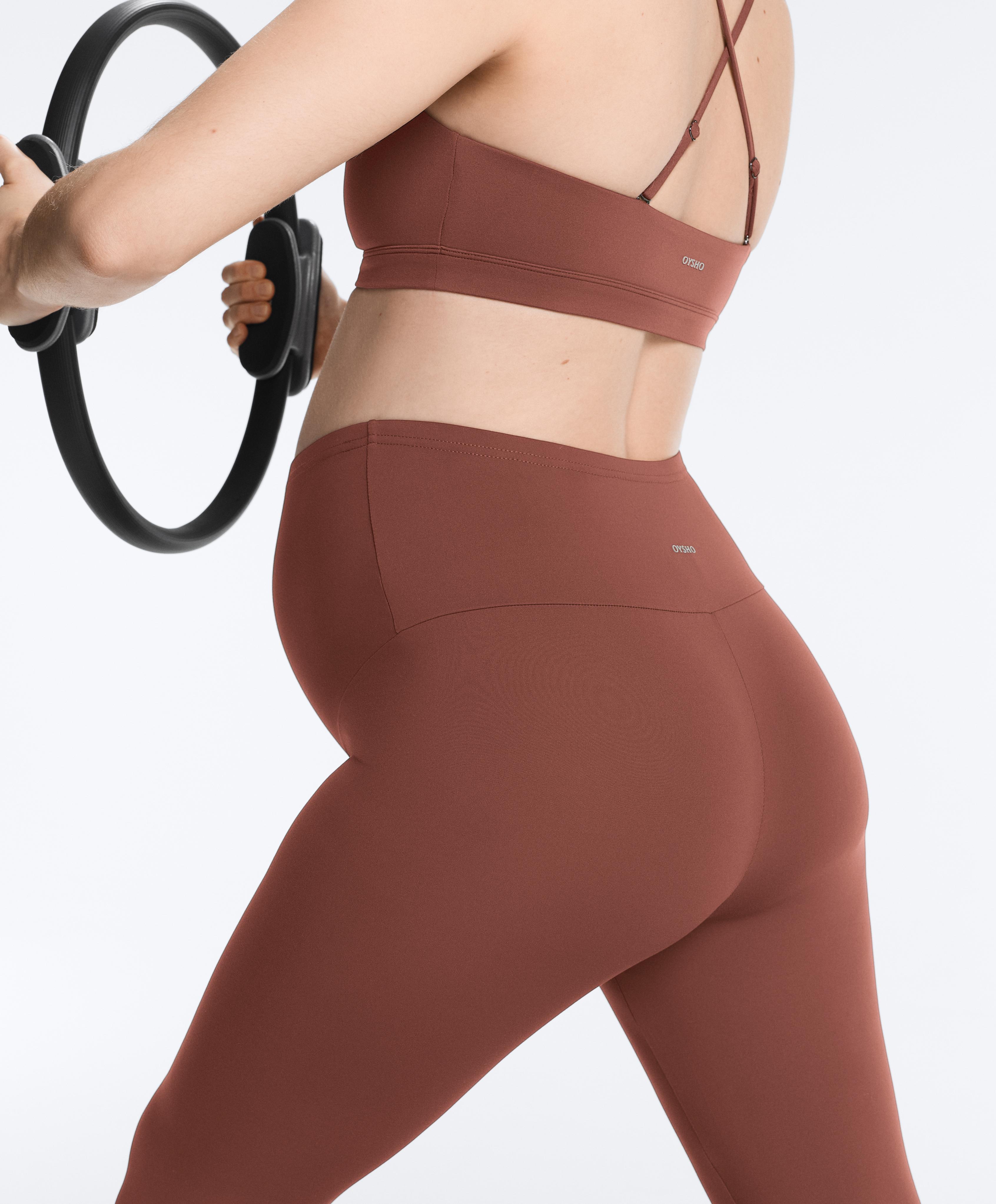 Comfortlux maternity leggings — MAHOGANY