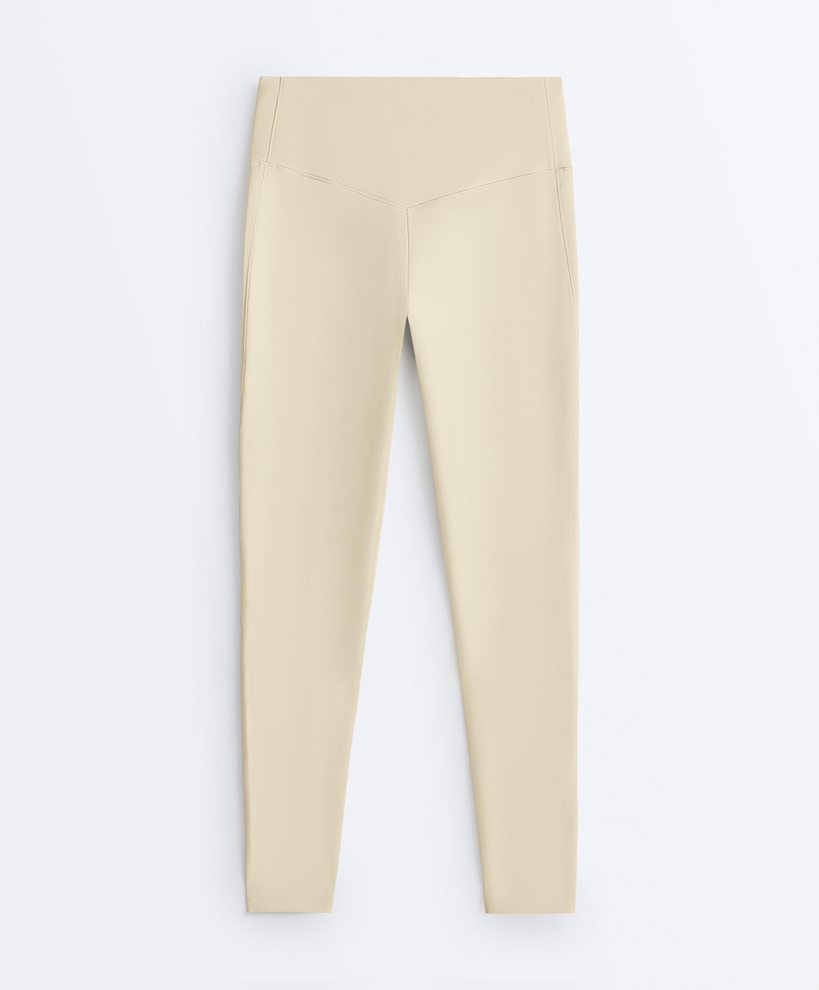 Evermove high-rise ankle-length leggings — PALE BEIGE MELANGE
