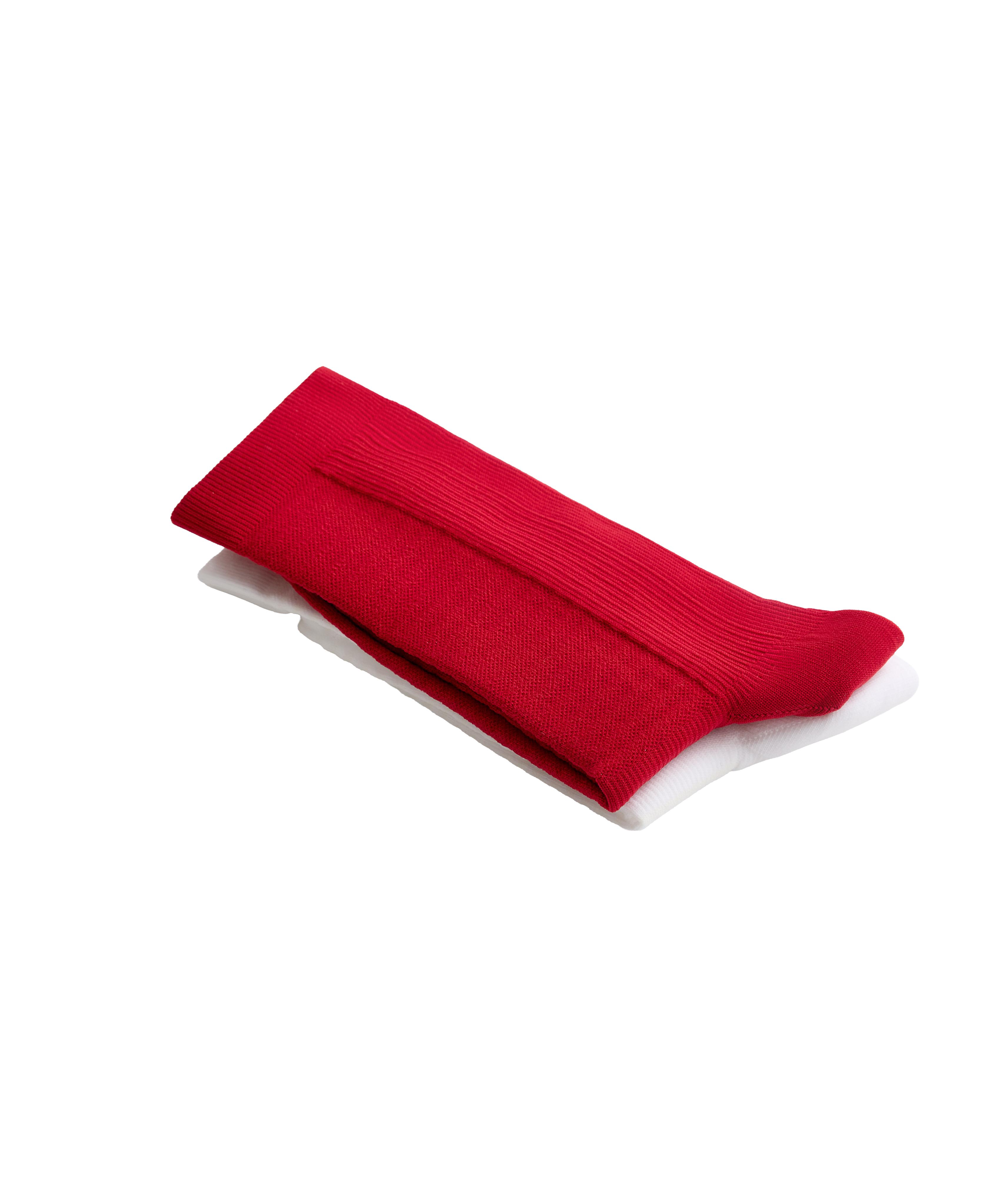 2 pairs of classic polyamide blend sports socks — STRONG RED