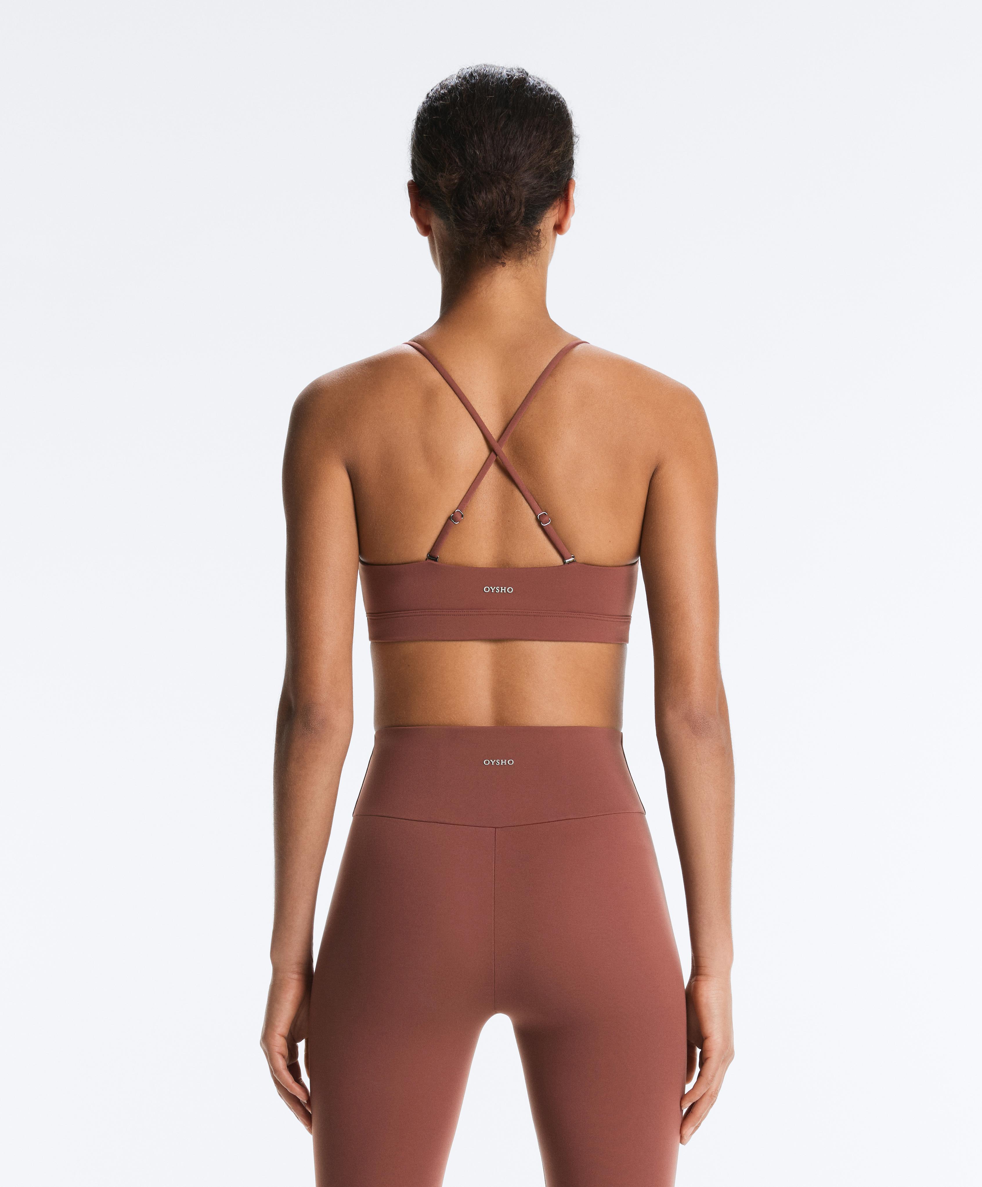 Light-support Comfortlux crossover-strap sports bra