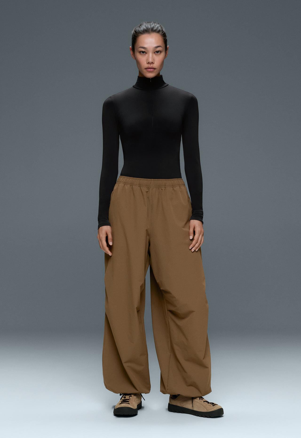 Thermal Base layer half-zip body — BLACK