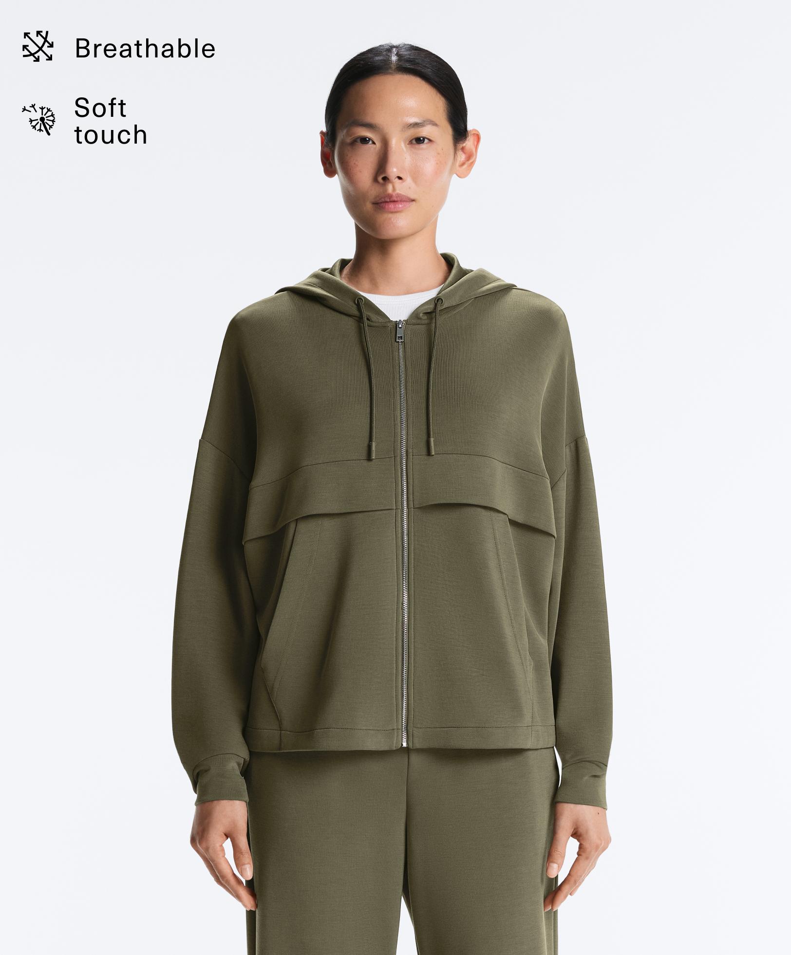 Soft-touch jacket with modal