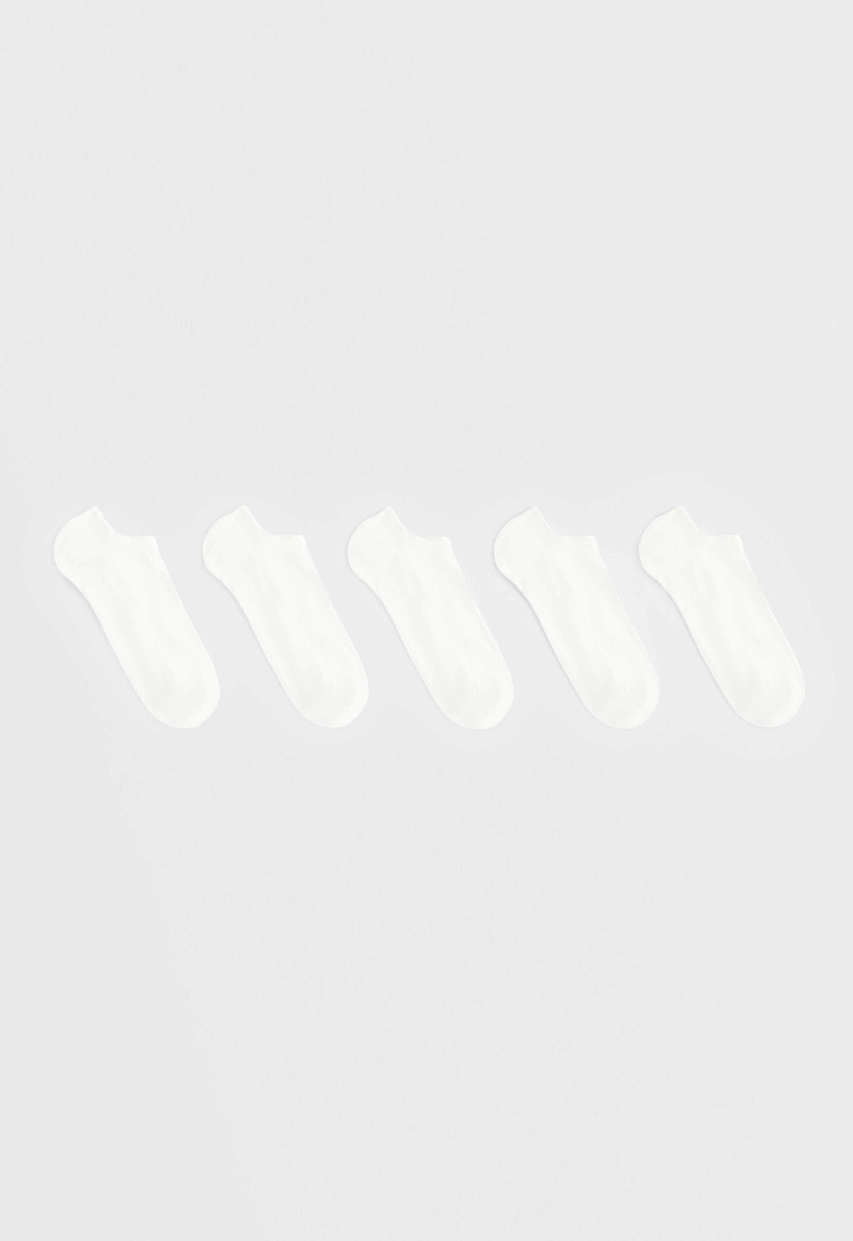 5 pairs of cotton blend sneaker socks