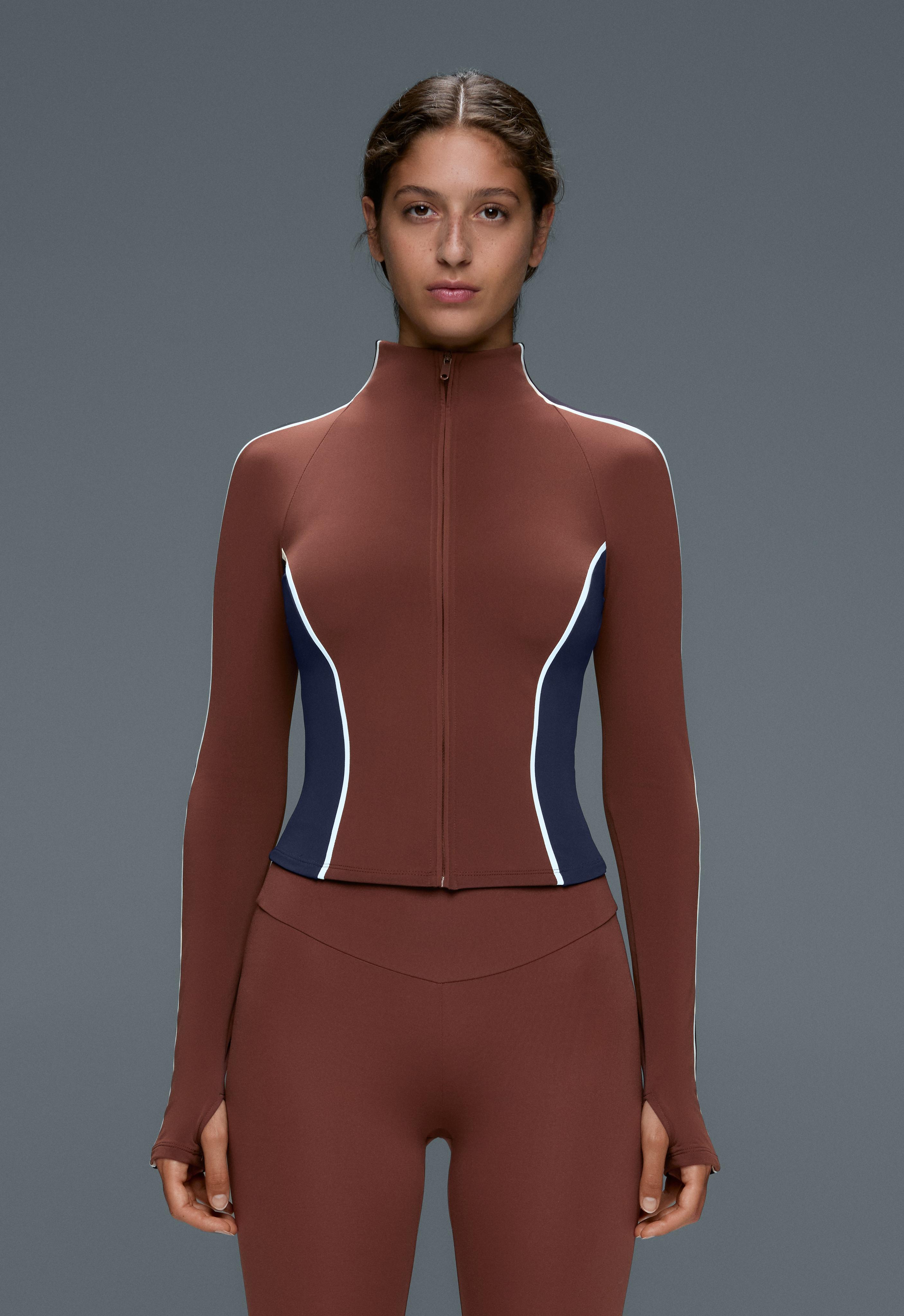 Light warm colour-block technical jacket Light warm colour-block technical jacket