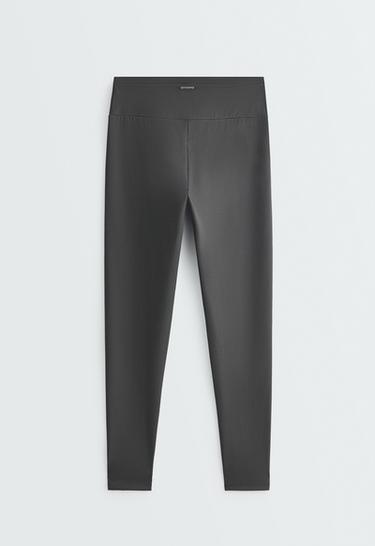 Ankle-length high rise houndstooth leggings — ANTHRACITE 7