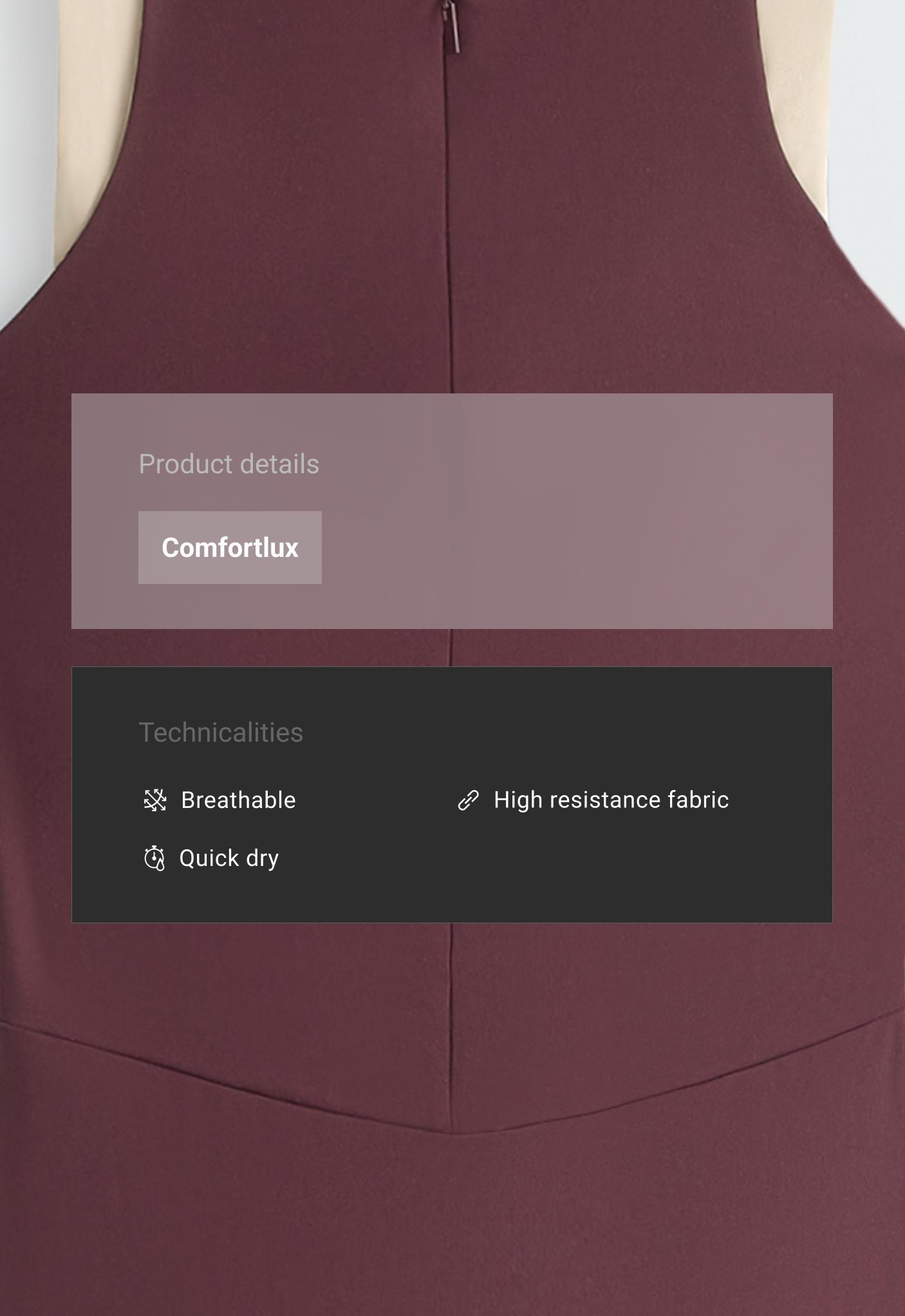جمبسوت طويل Comfortlux بطبقة متباينة جمبسوت طويل Comfortlux بطبقة متباينة