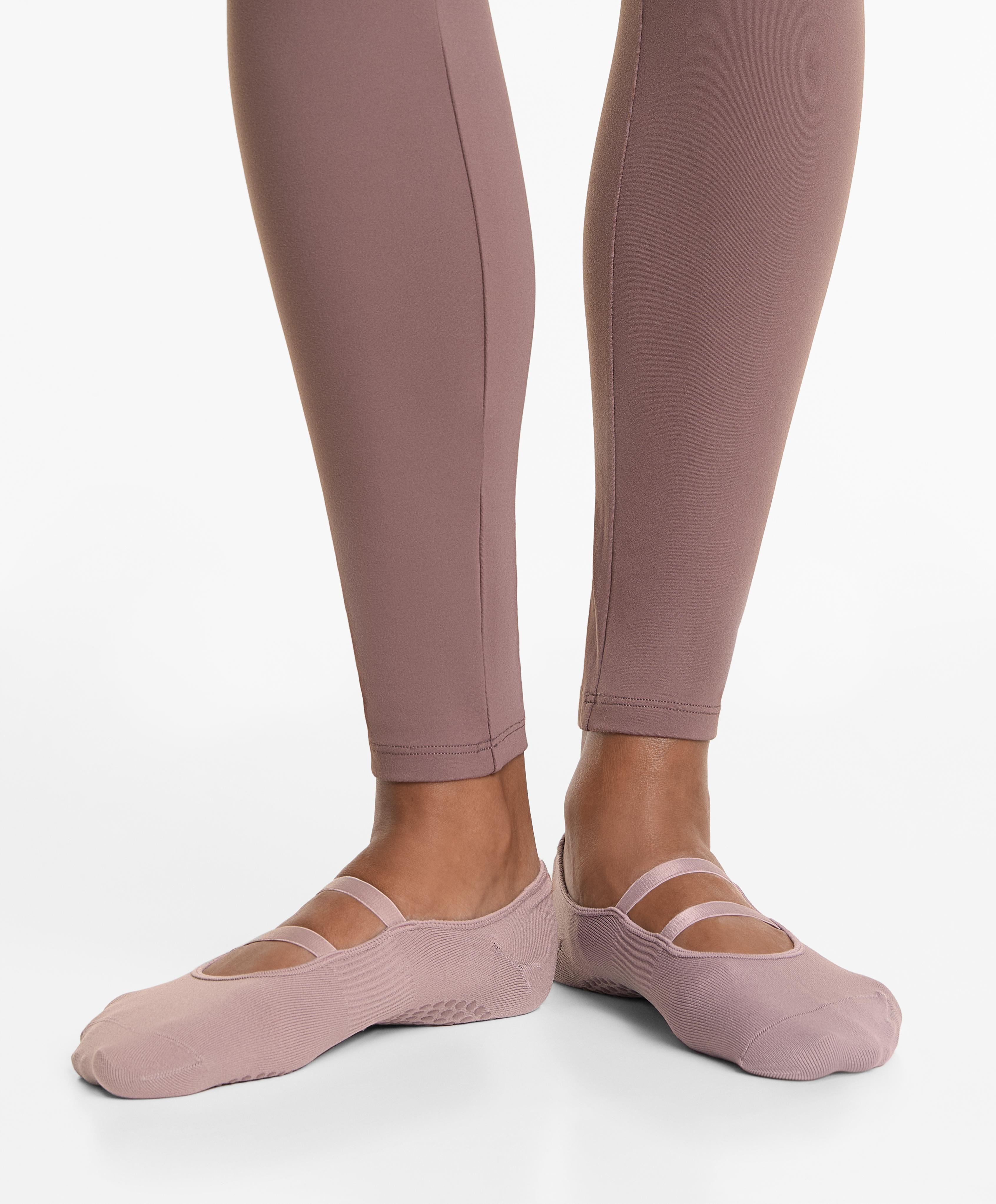 2 pairs of polyamide blend yoga and Pilates socks with parallel straps - Sale 2 pairs of polyamide blend yoga and Pilates socks with parallel straps - Sale