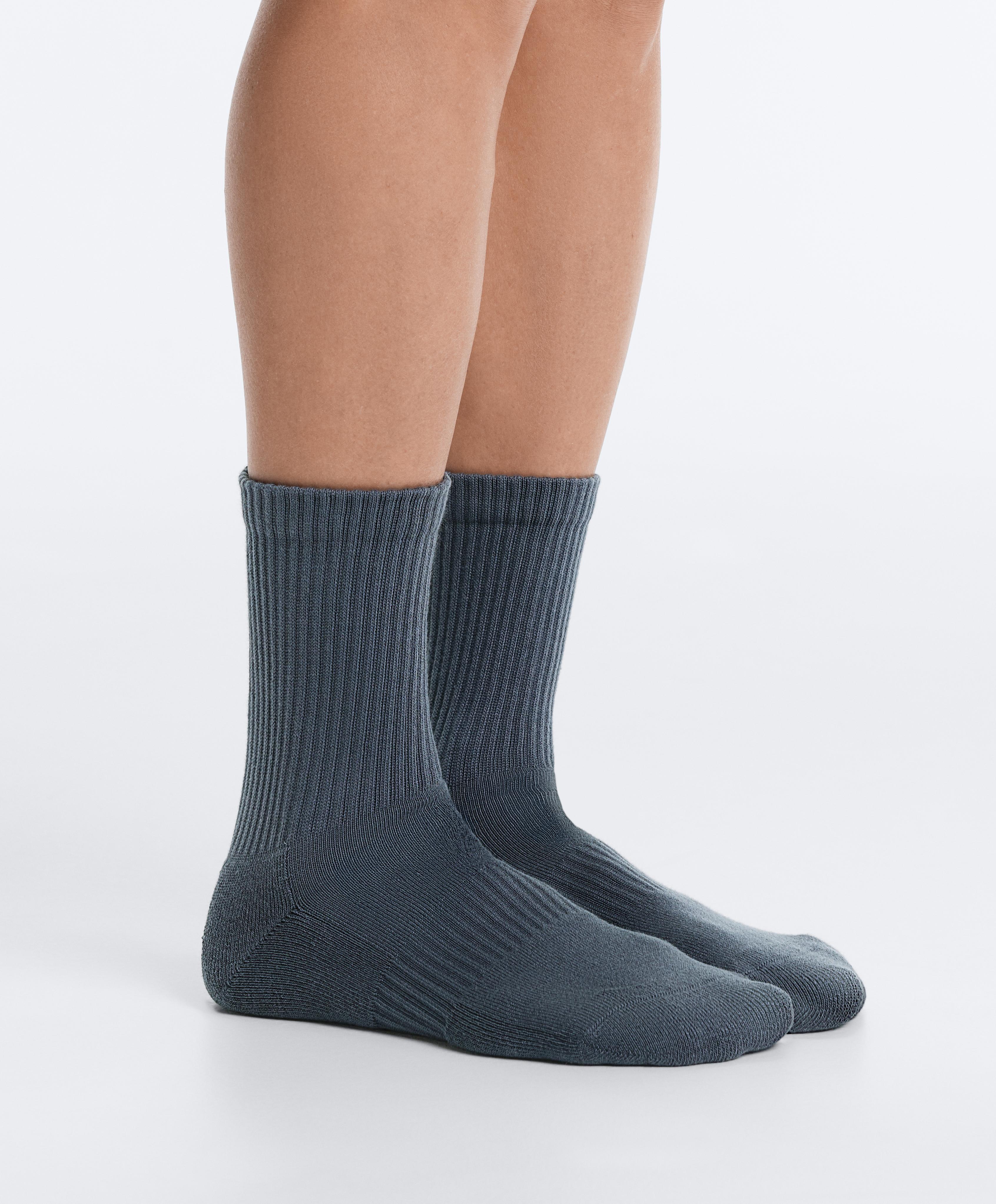 3 pairs of cotton blend classic socks — PALE PINK