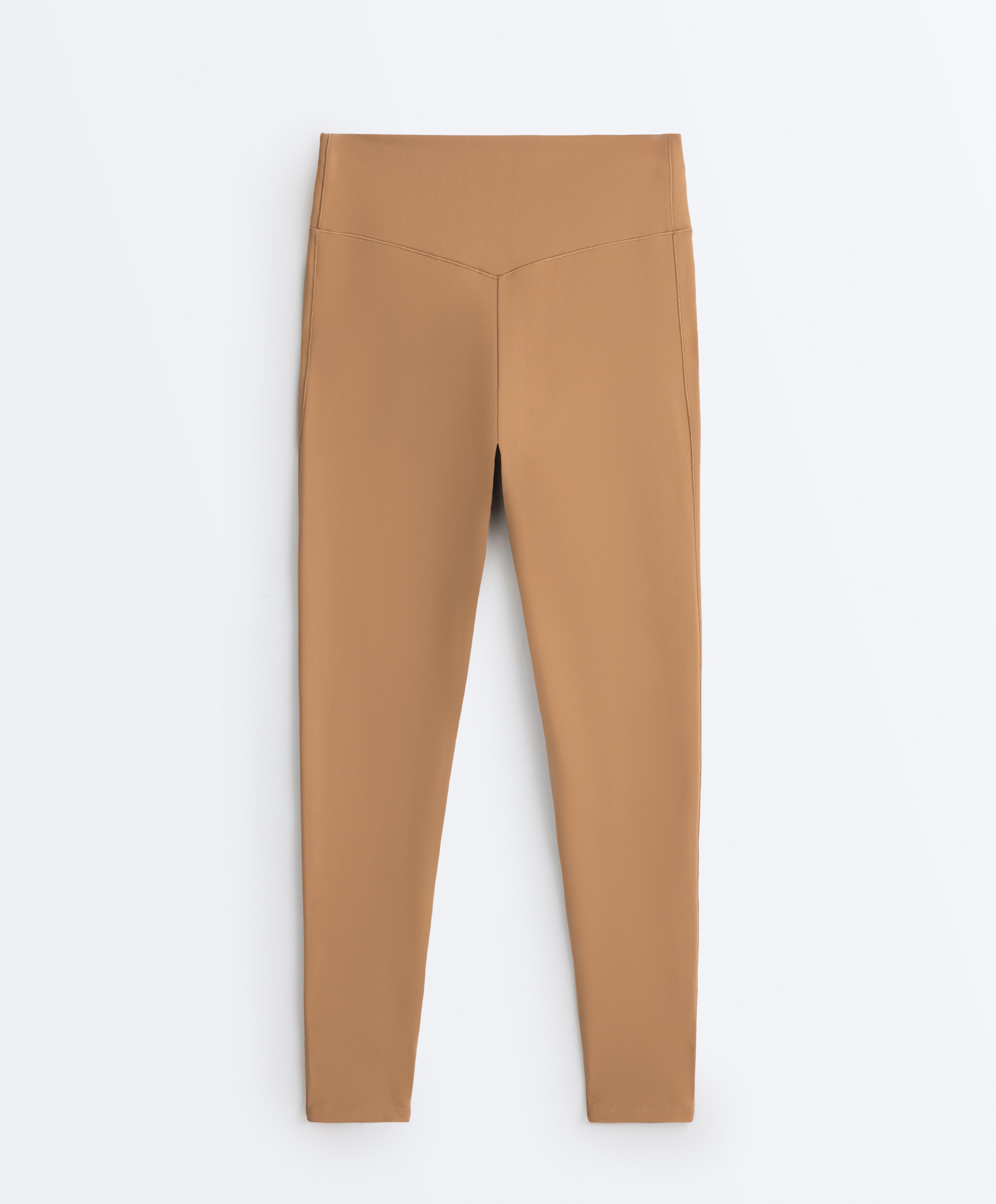 Evermove high-rise ankle-length leggings — PRALINE