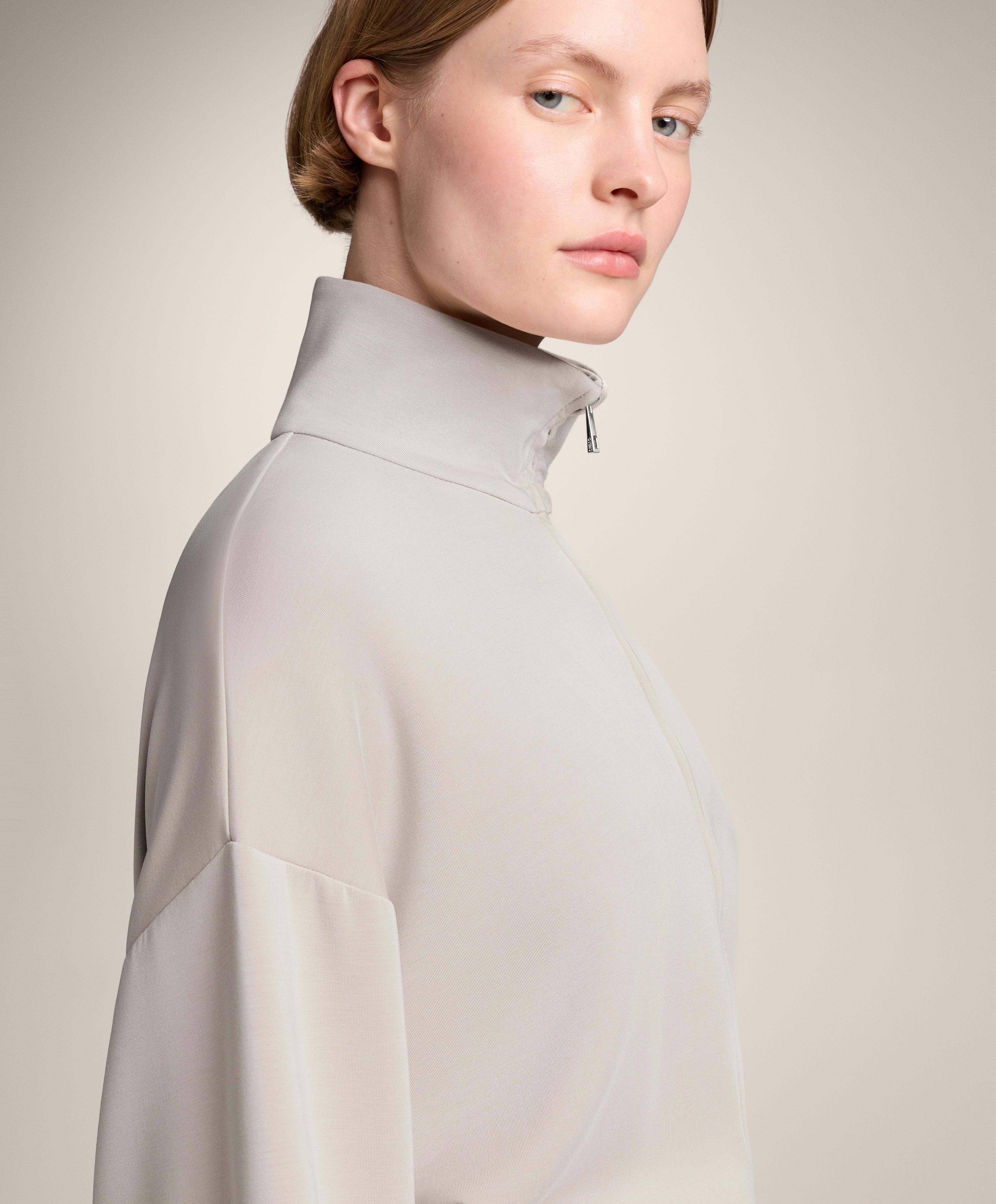 Chaqueta cuello subido con modal tacto suave - Rebajas Chaqueta cuello subido con modal tacto suave - Rebajas