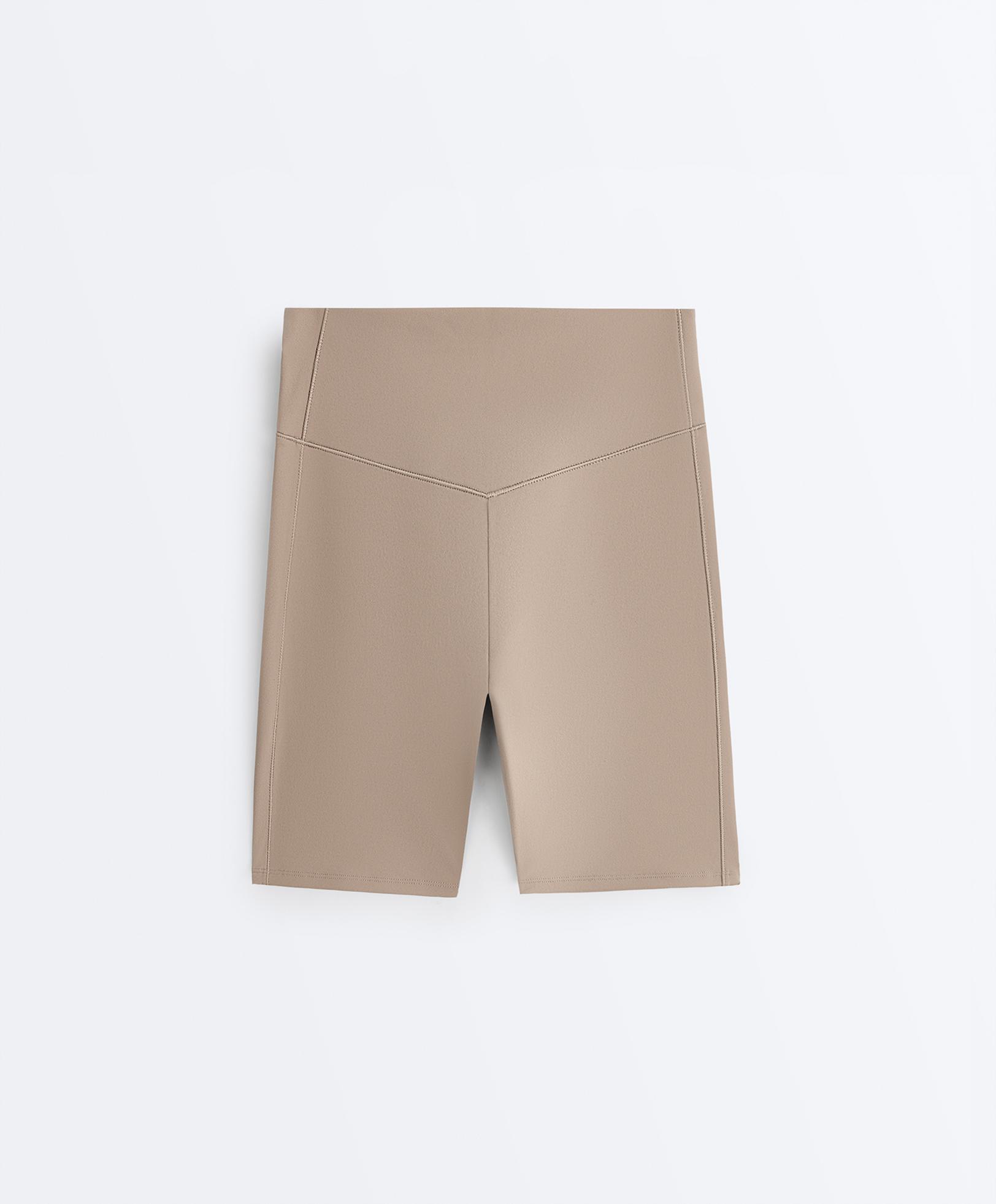 Evermove high-rise 20cm cycle leggings — PINK-BEIGE