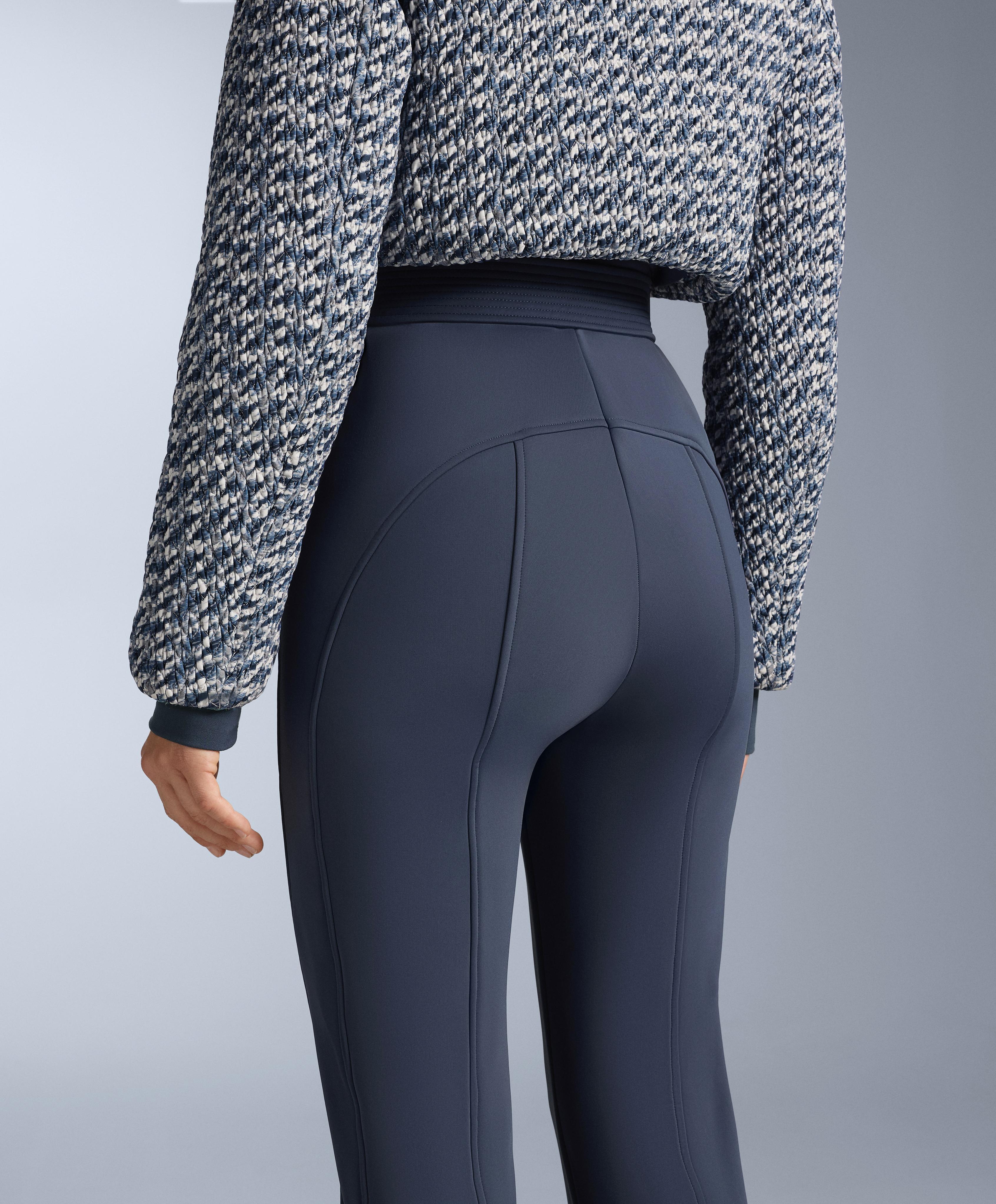 MINARDI PIUME SKI water-resistant twist padded 80% down and 20% feather jumpsuit — WASHED DARK BLUE