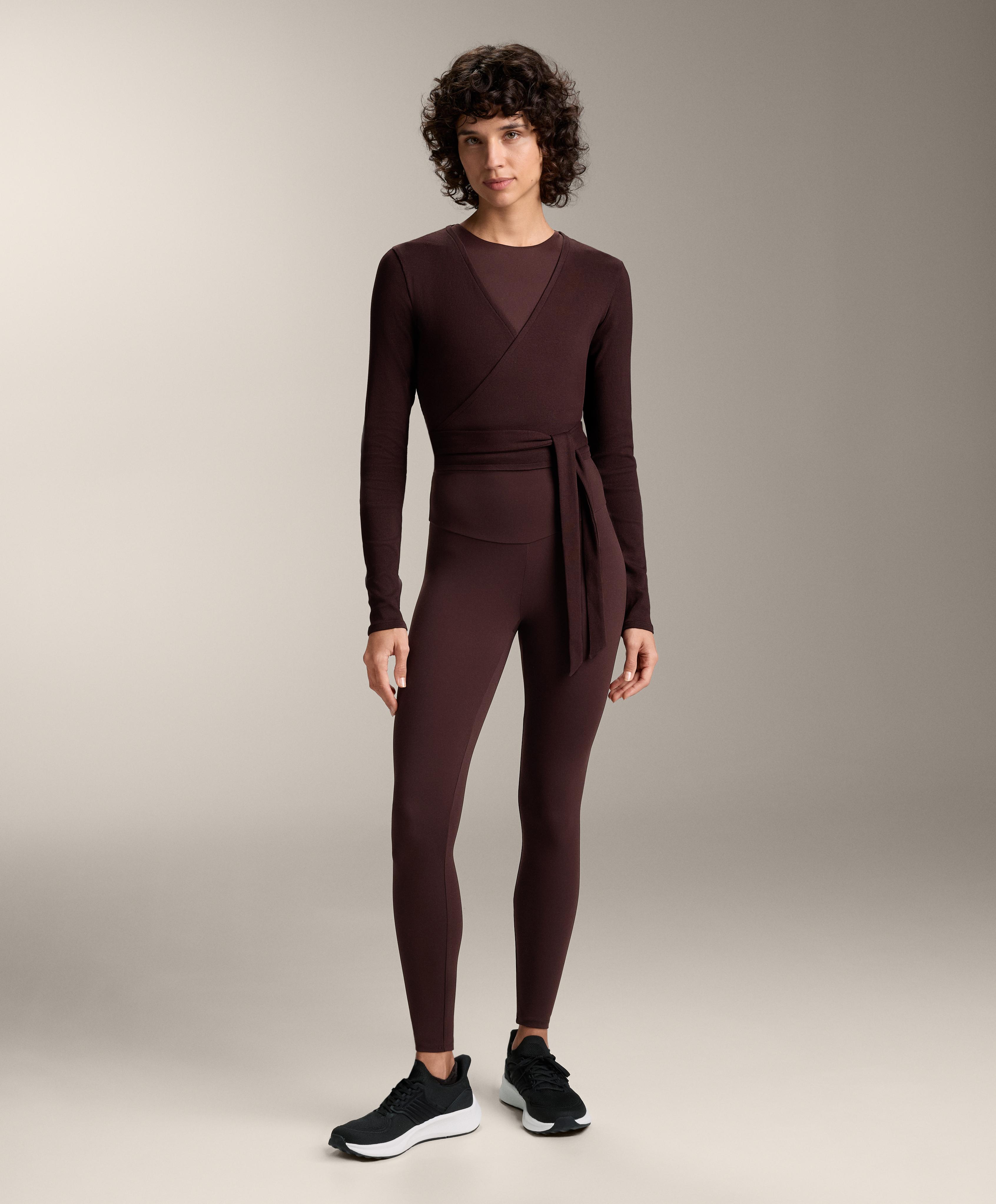 T-shirt croisé rib mélange coton T-shirt croisé rib mélange coton