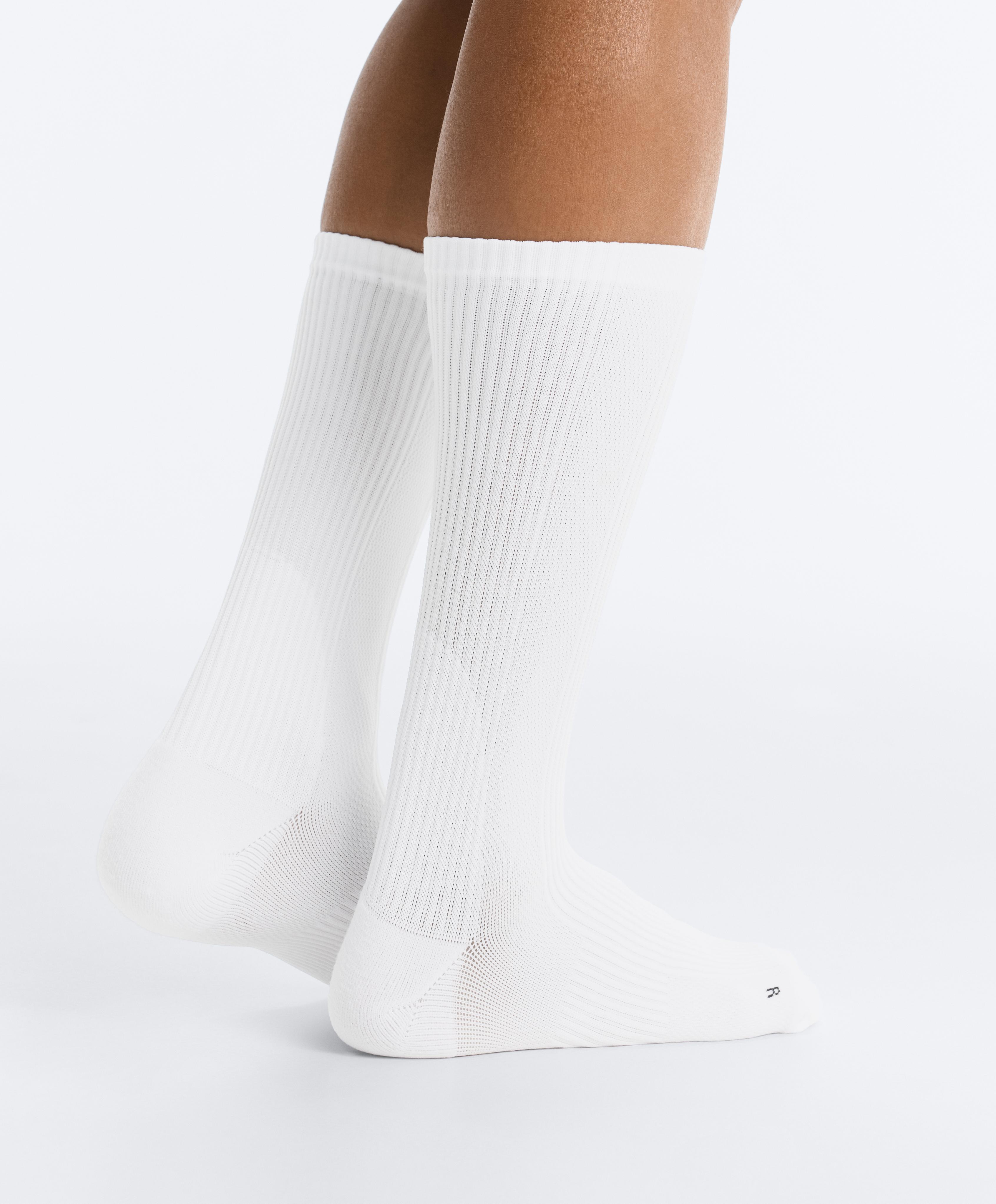 3 pairs of classic polyamide sports socks — WHITE