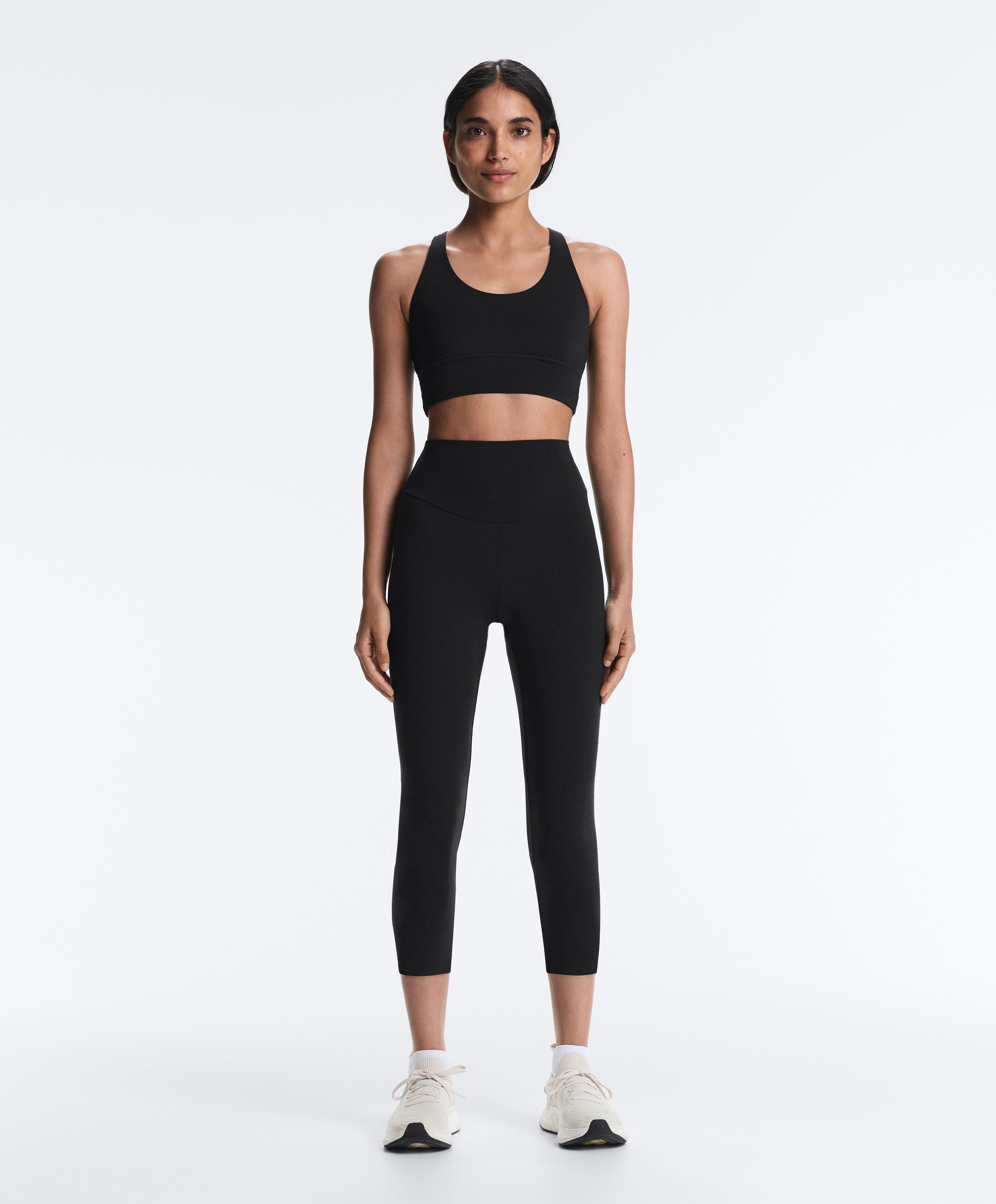 Comfortlux super-high-rise 50cm capri leggings — BLACK