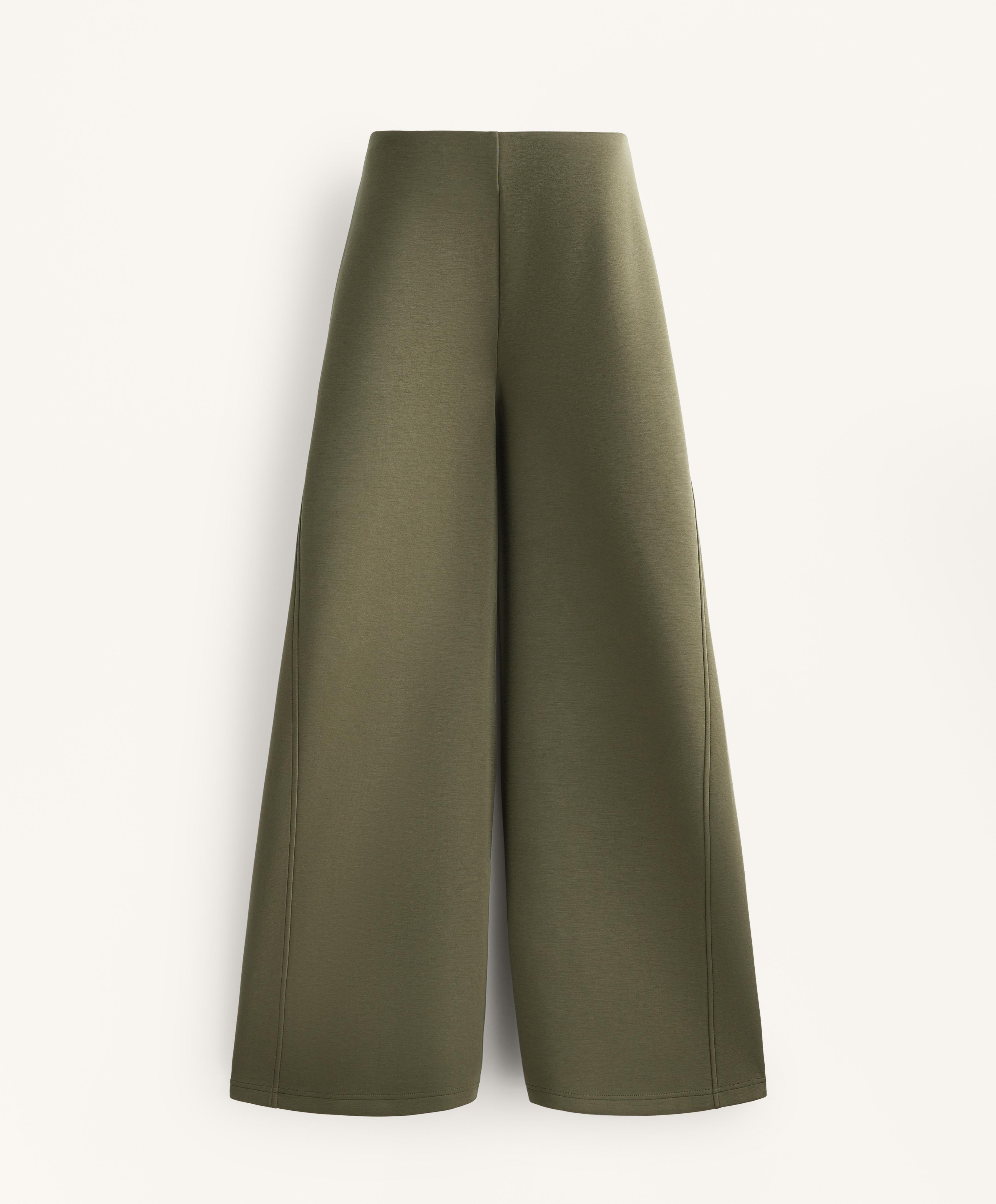 Super high-rise flare trousers with brushed modal - Sale