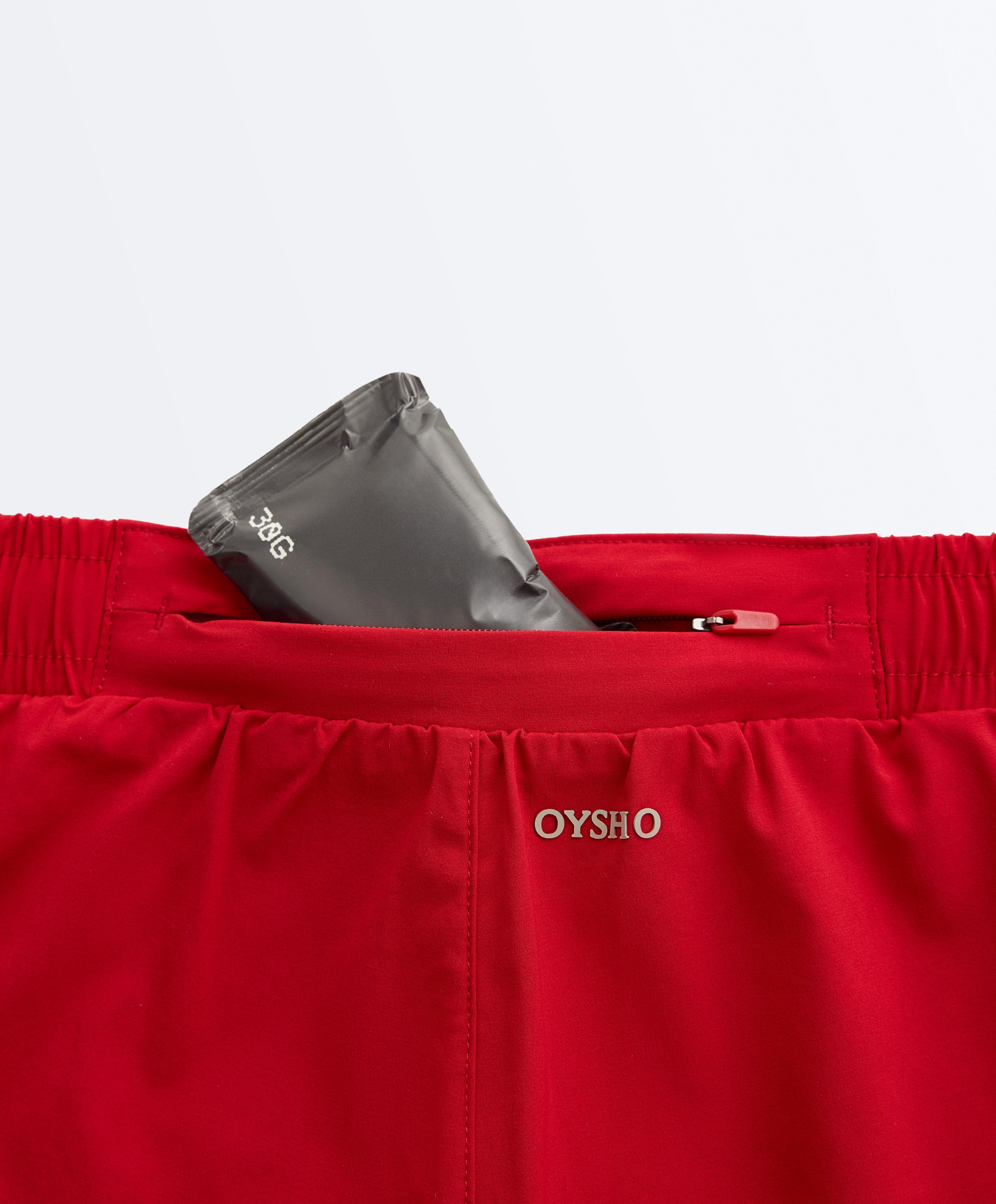 6cm low-rise technical shorts — STRONG RED