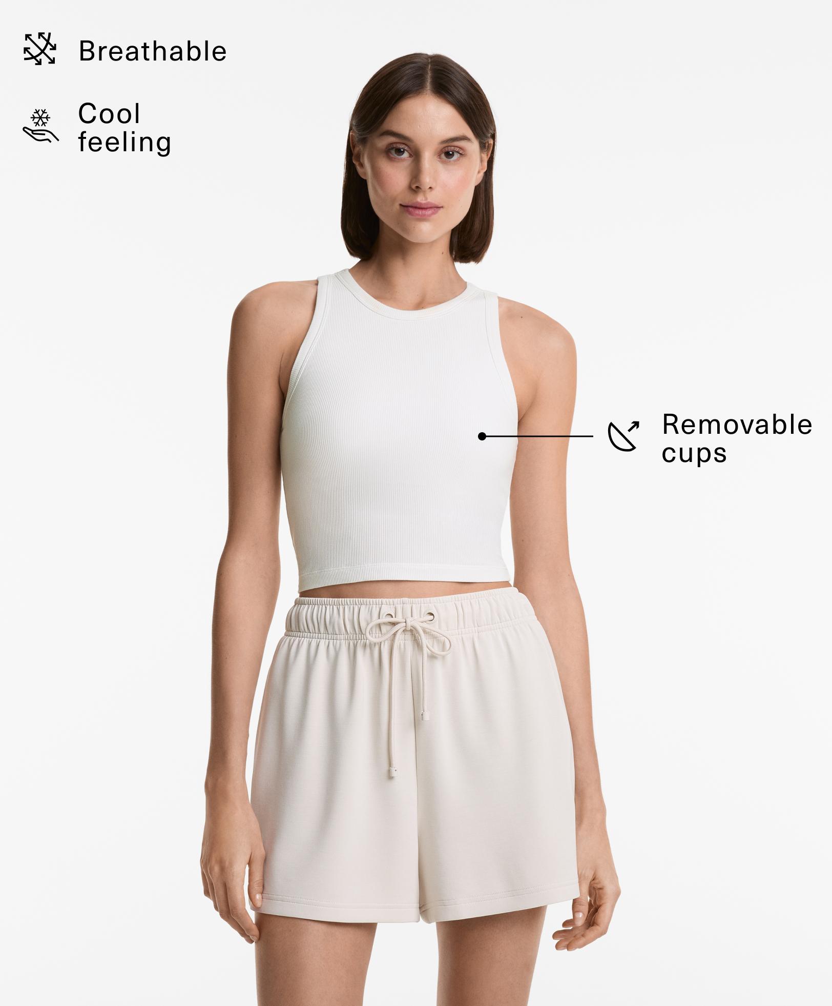 Tank top lungo rib misto modal
