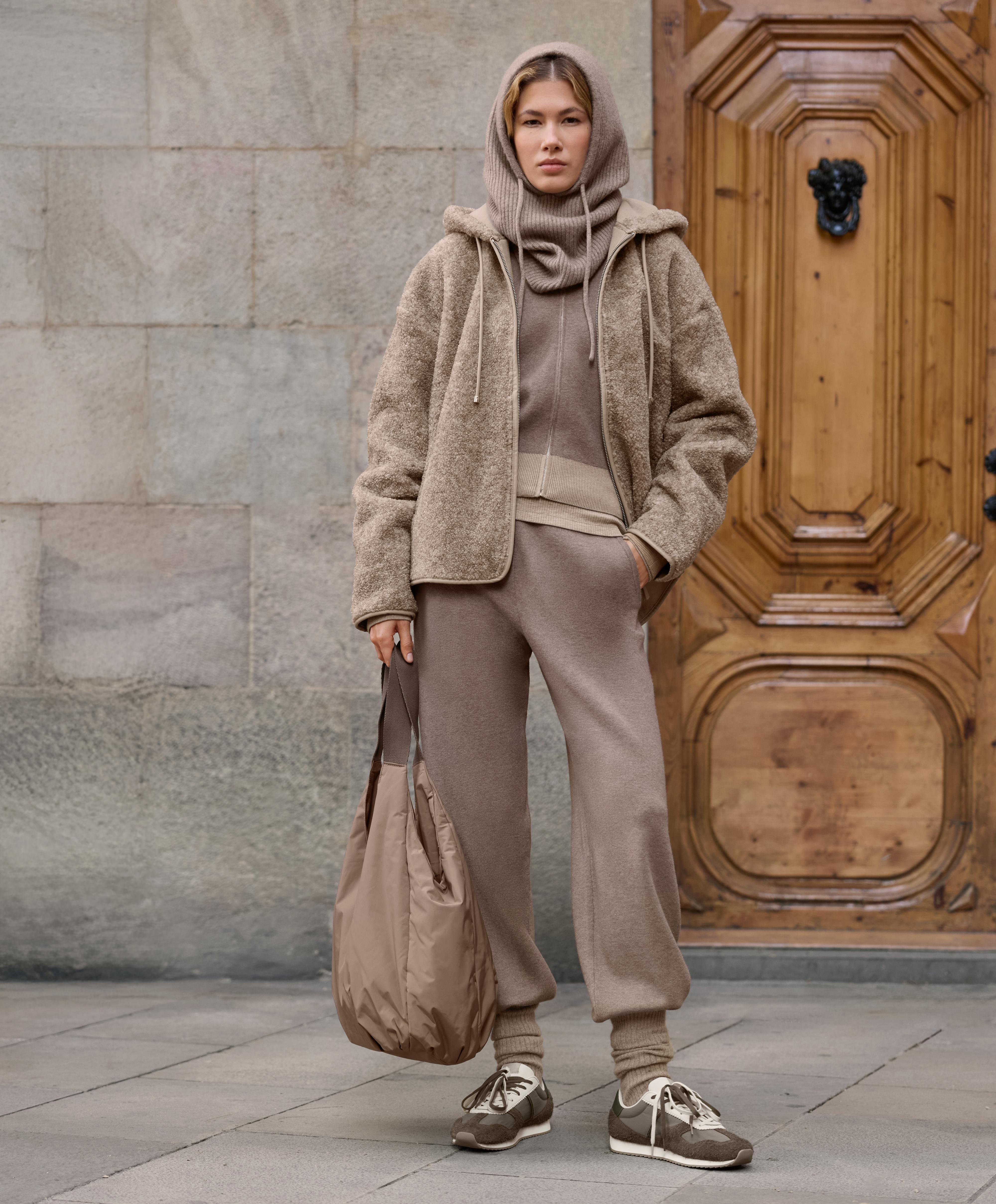 Knit jogger trousers — PINK-MINK