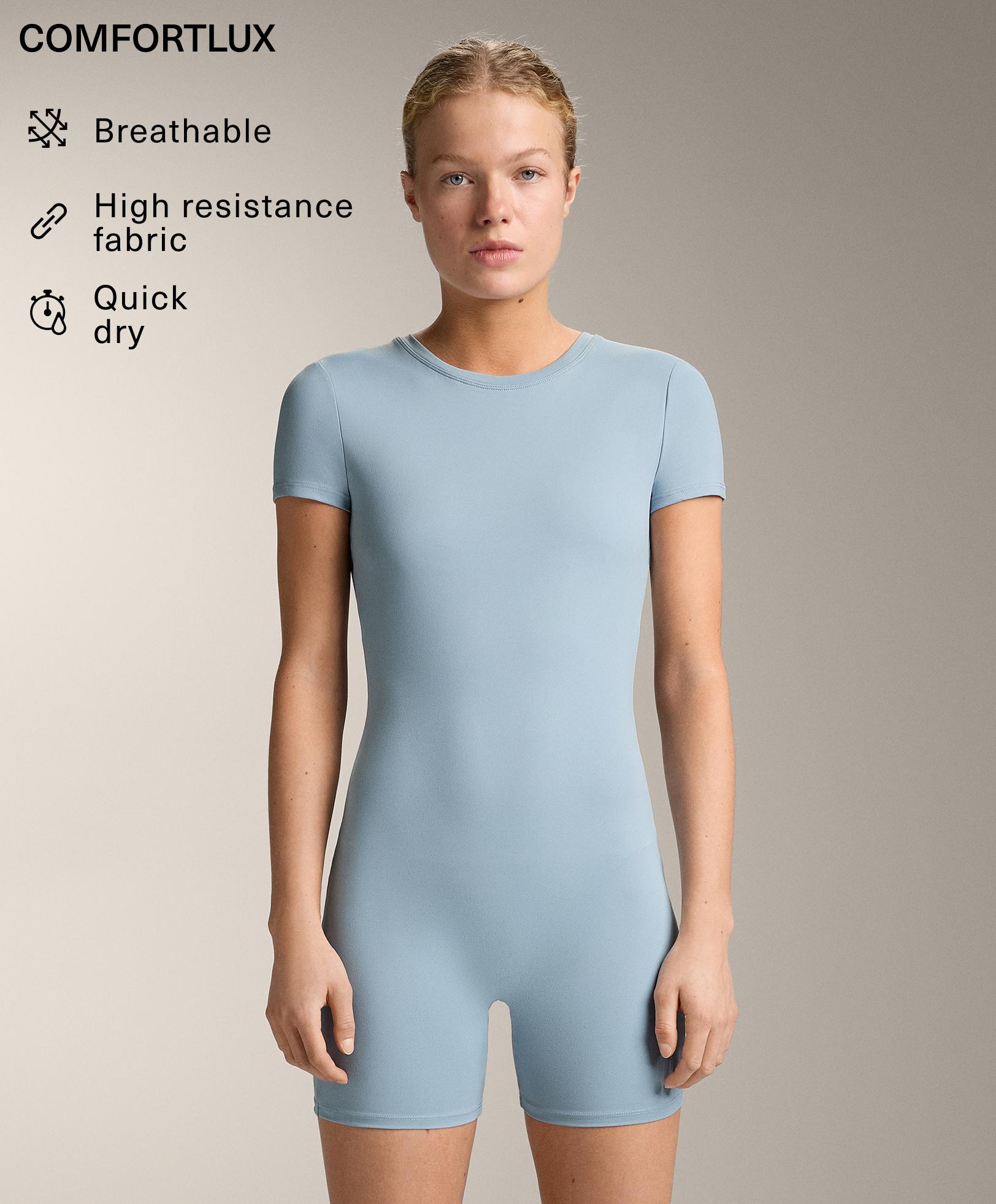 Comfortlux open back short playsuit - Sale